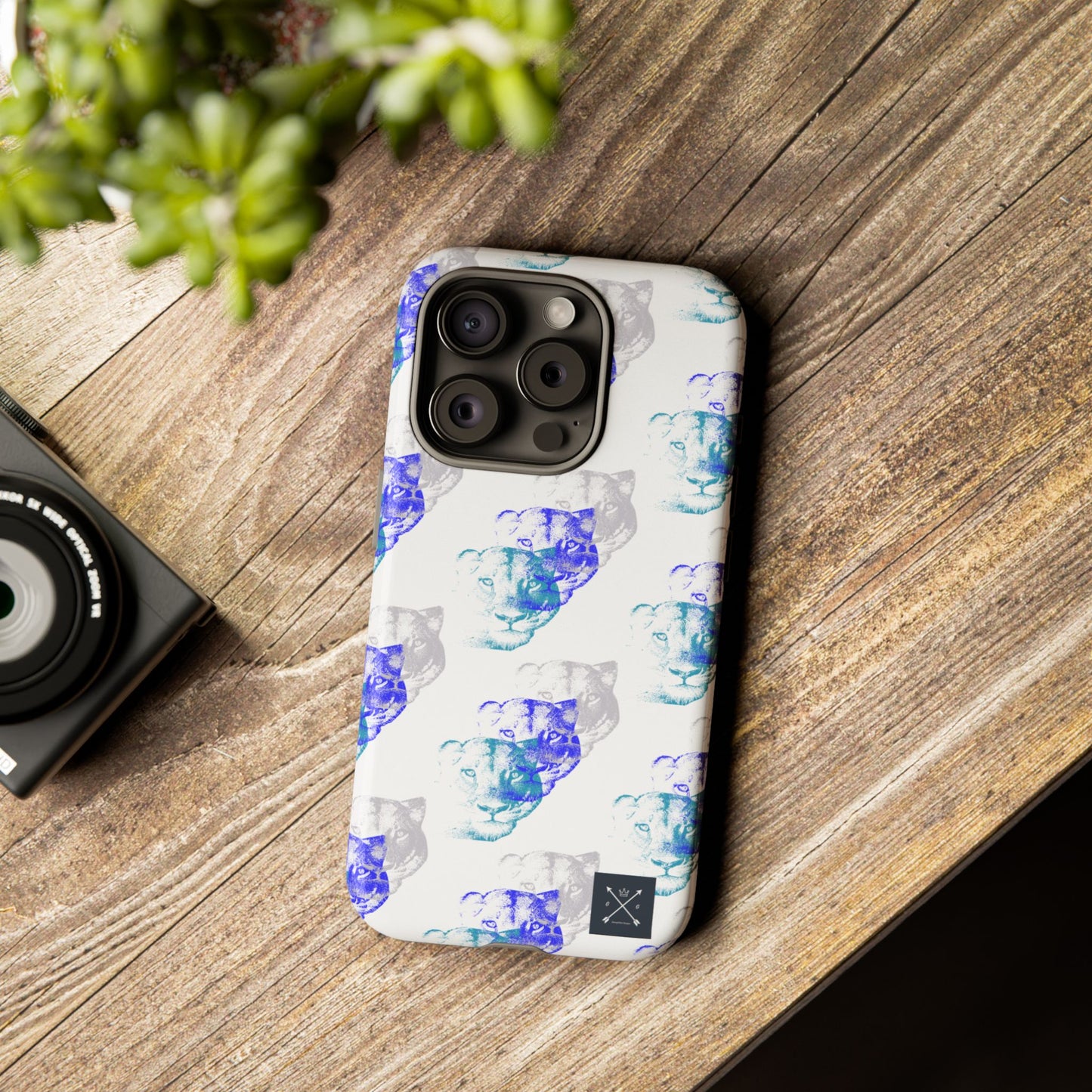 Lioness Arising (white/pattern) - Tough Phone Cases