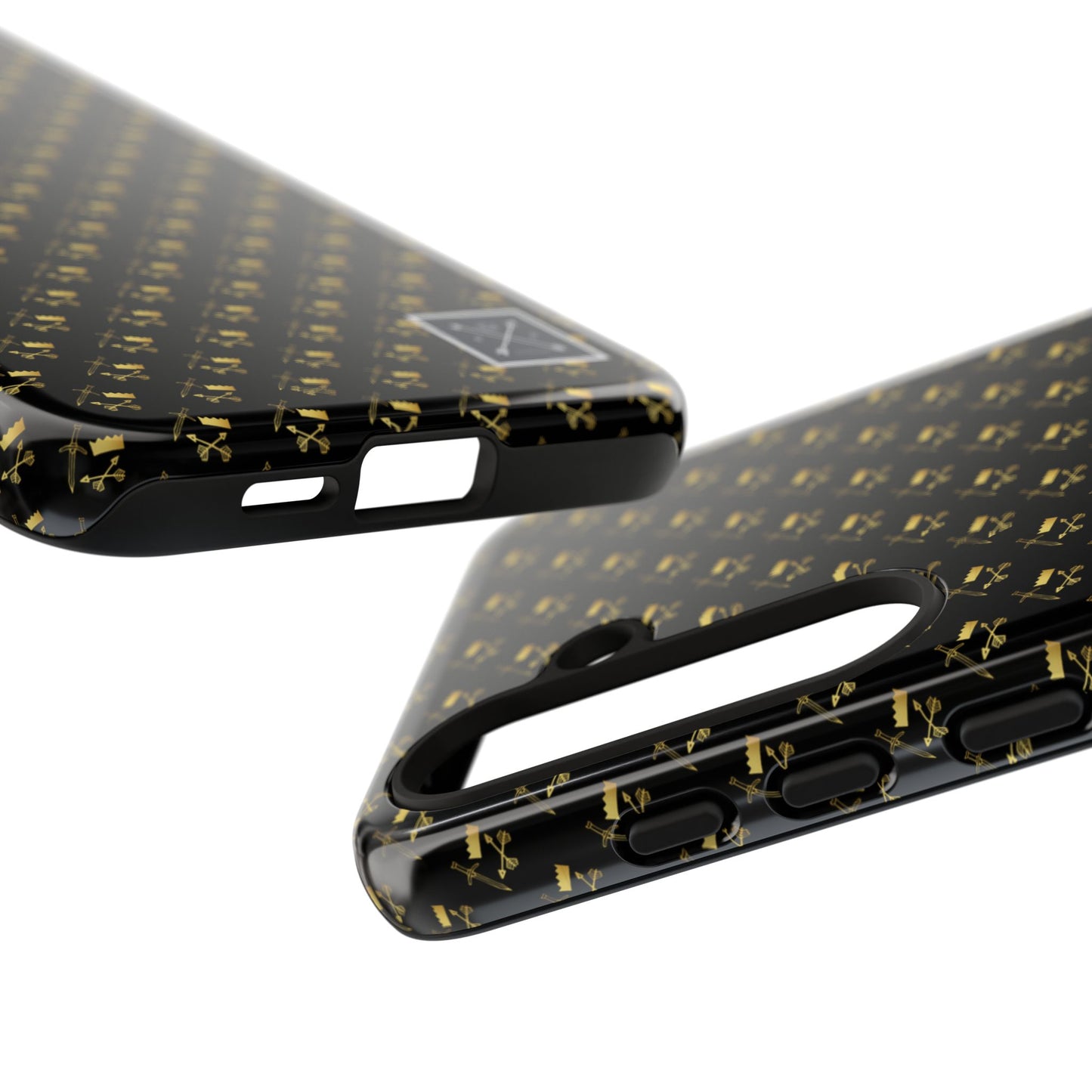 Gold and Bold Warrior Pattern - Tough Phone Cases