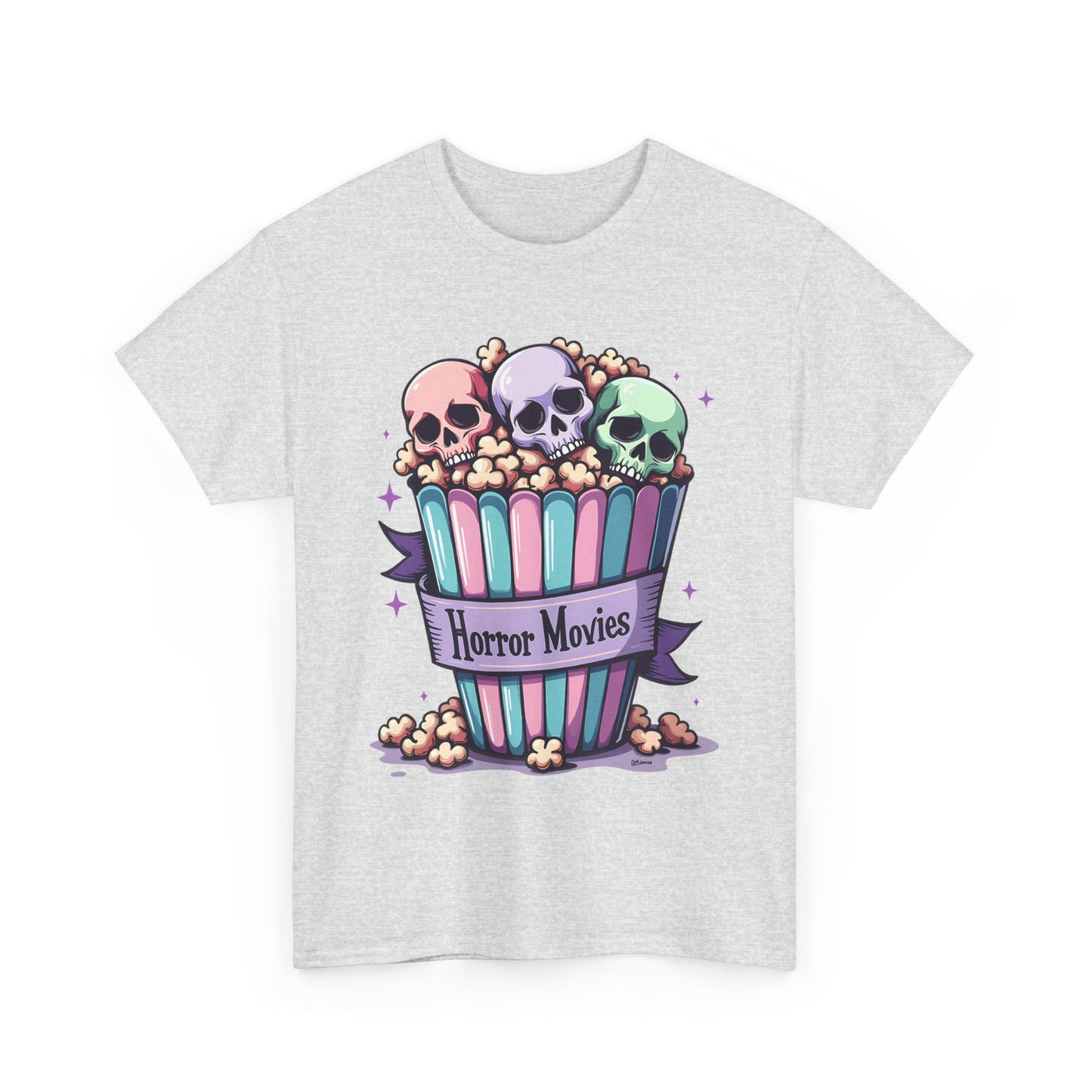 Horror Movies Popcorn Bucket - Unisex Heavy Cotton Tee