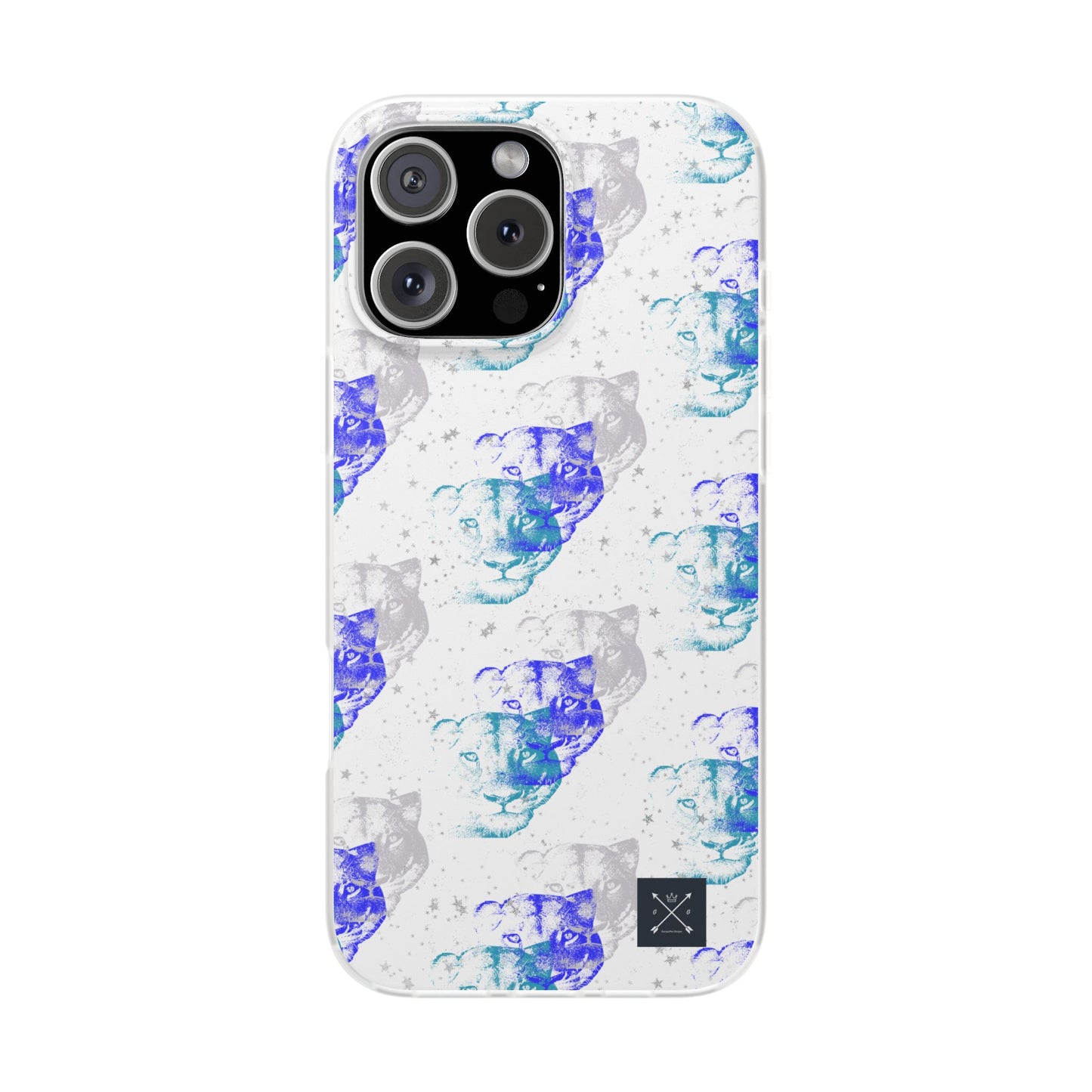 Lioness Arising (white/blue) - Flexi Phone Cases