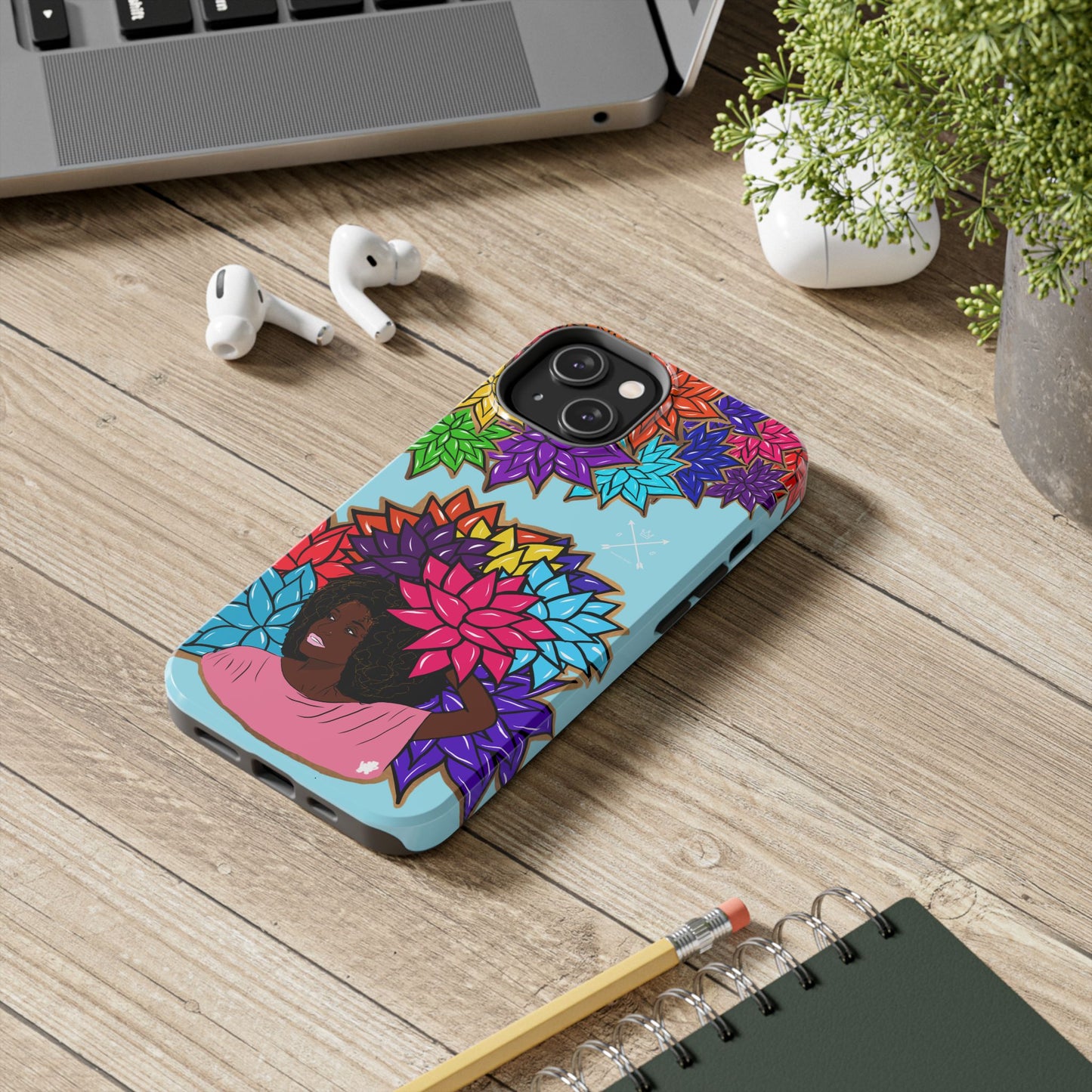 Beauty with Flowers - Tough Phone Cases