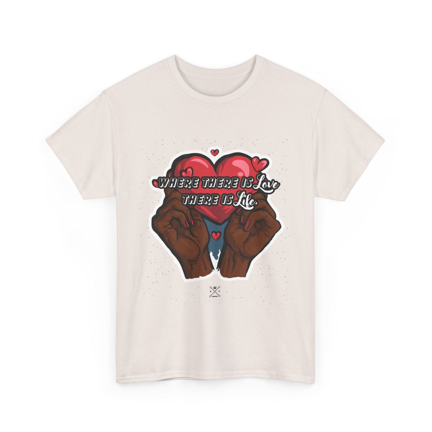 Love is Life Quote - Unisex Heavy Cotton Tee