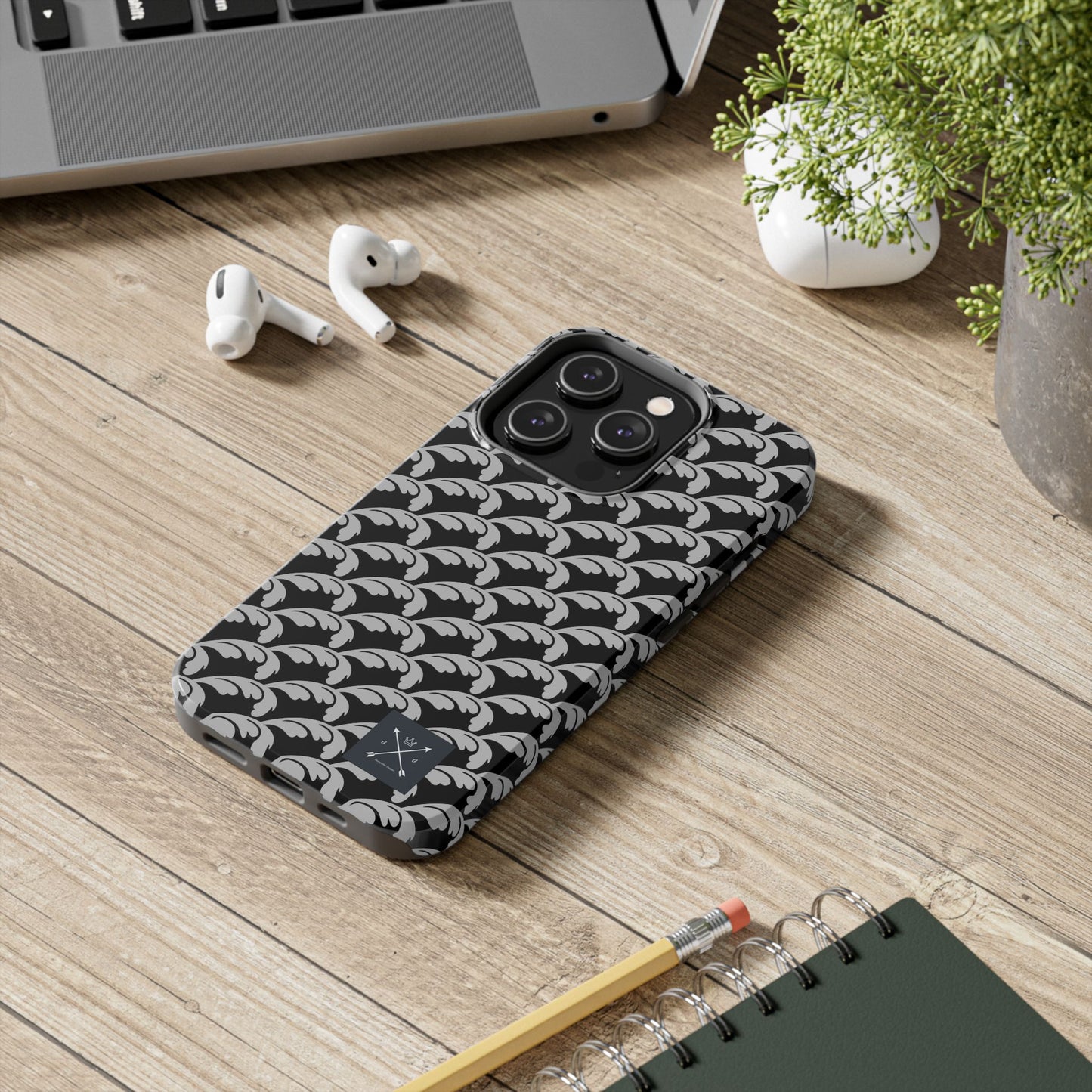 Beautiful Beloved One Flourish (silver/black) - Tough Phone Cases