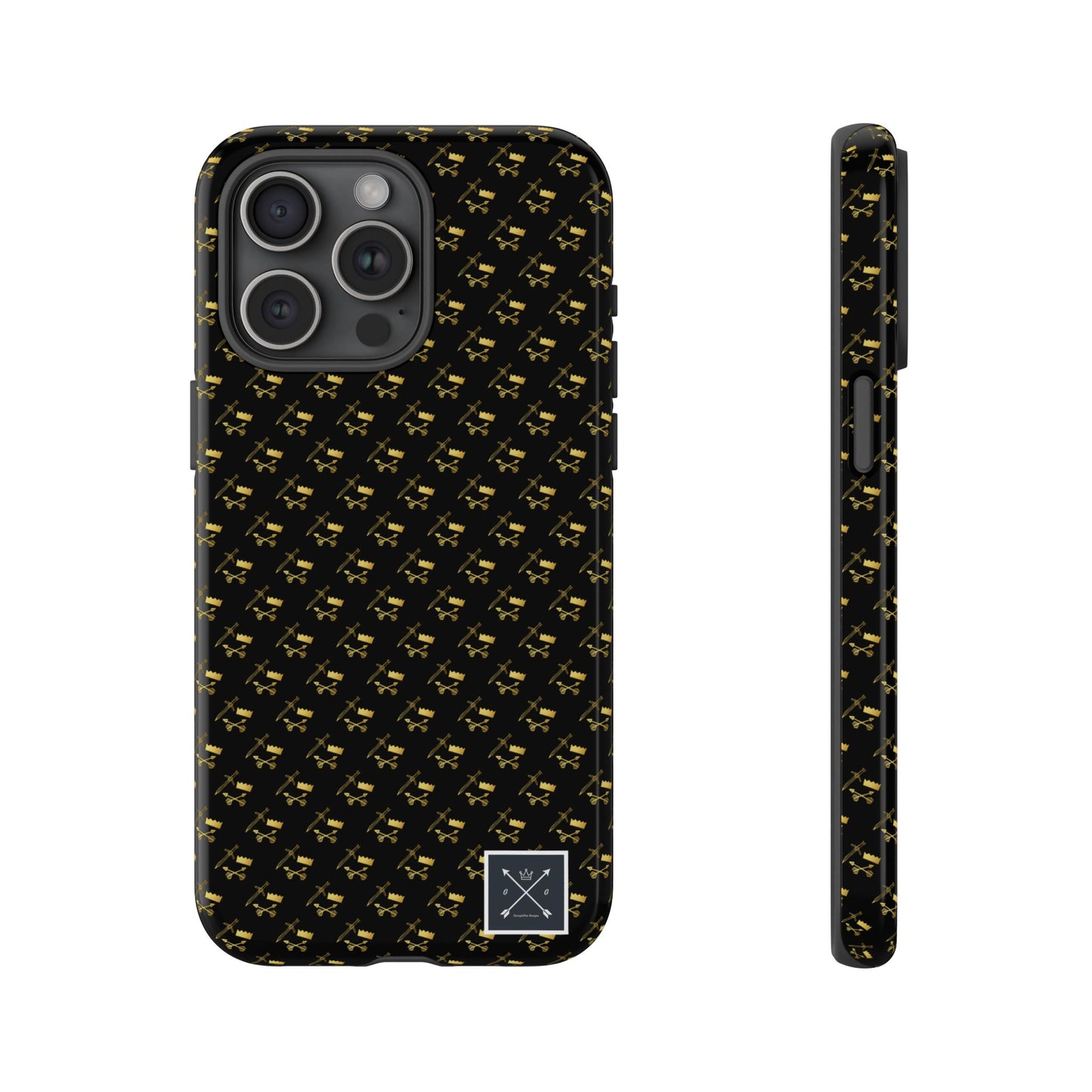 Gold and Bold Warrior Pattern - Tough Phone Cases