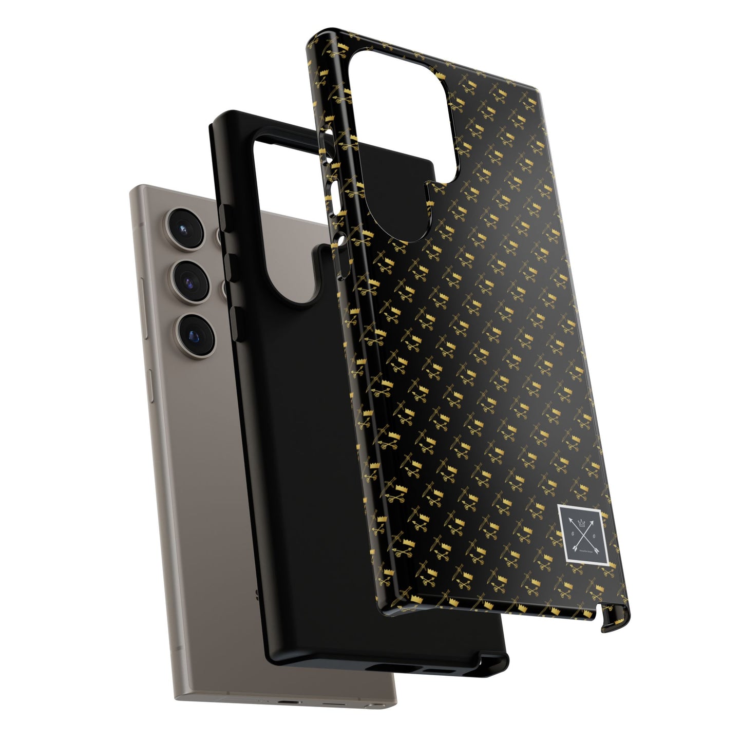 Gold and Bold Warrior Pattern - Tough Phone Cases