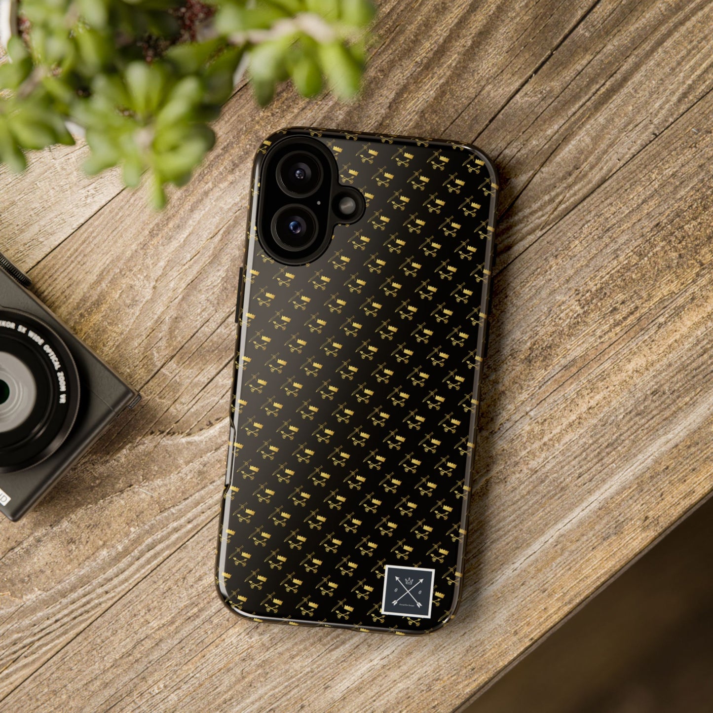 Gold and Bold Warrior Pattern - Tough Phone Cases