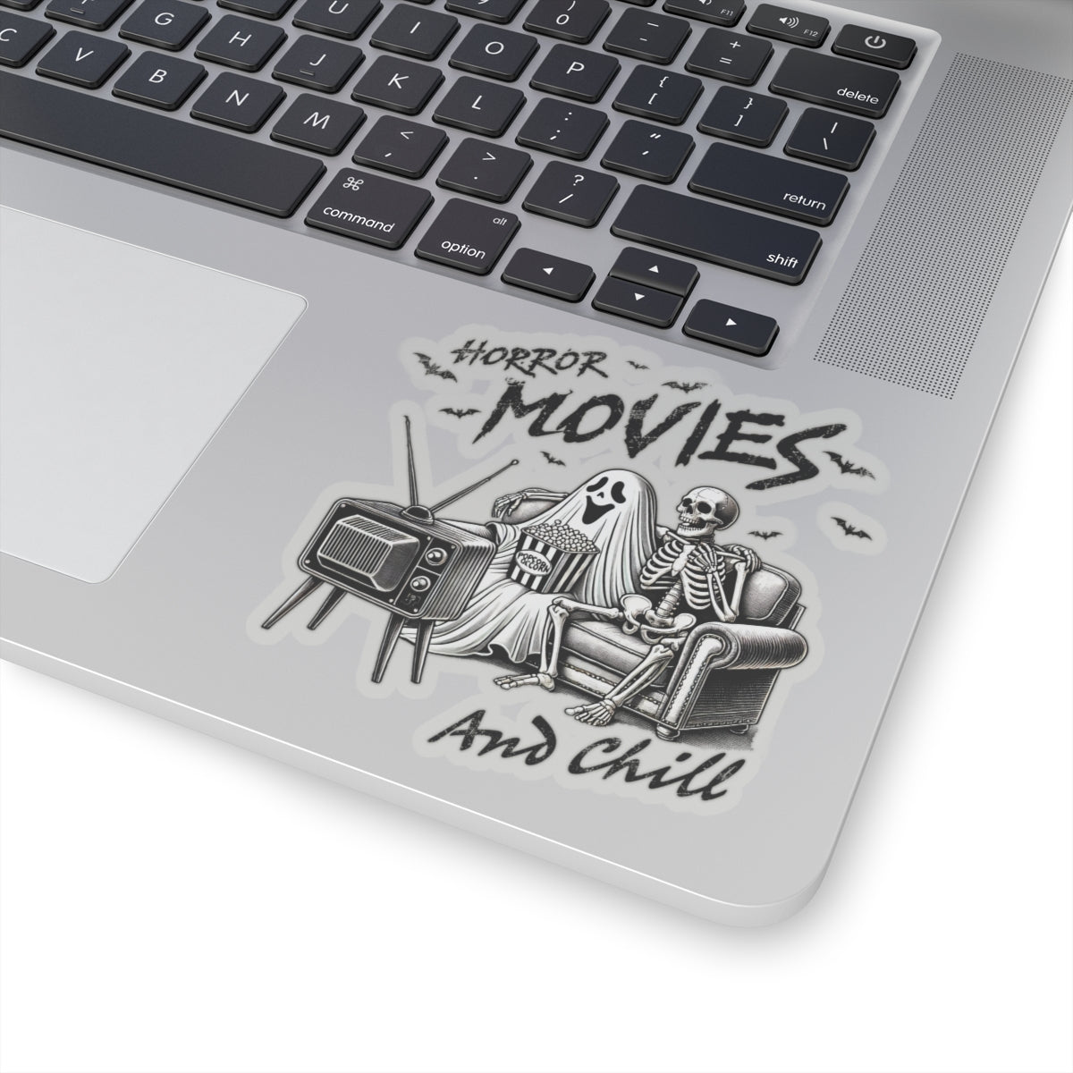 Horror Movies and Chill - Kiss-Cut Stickers