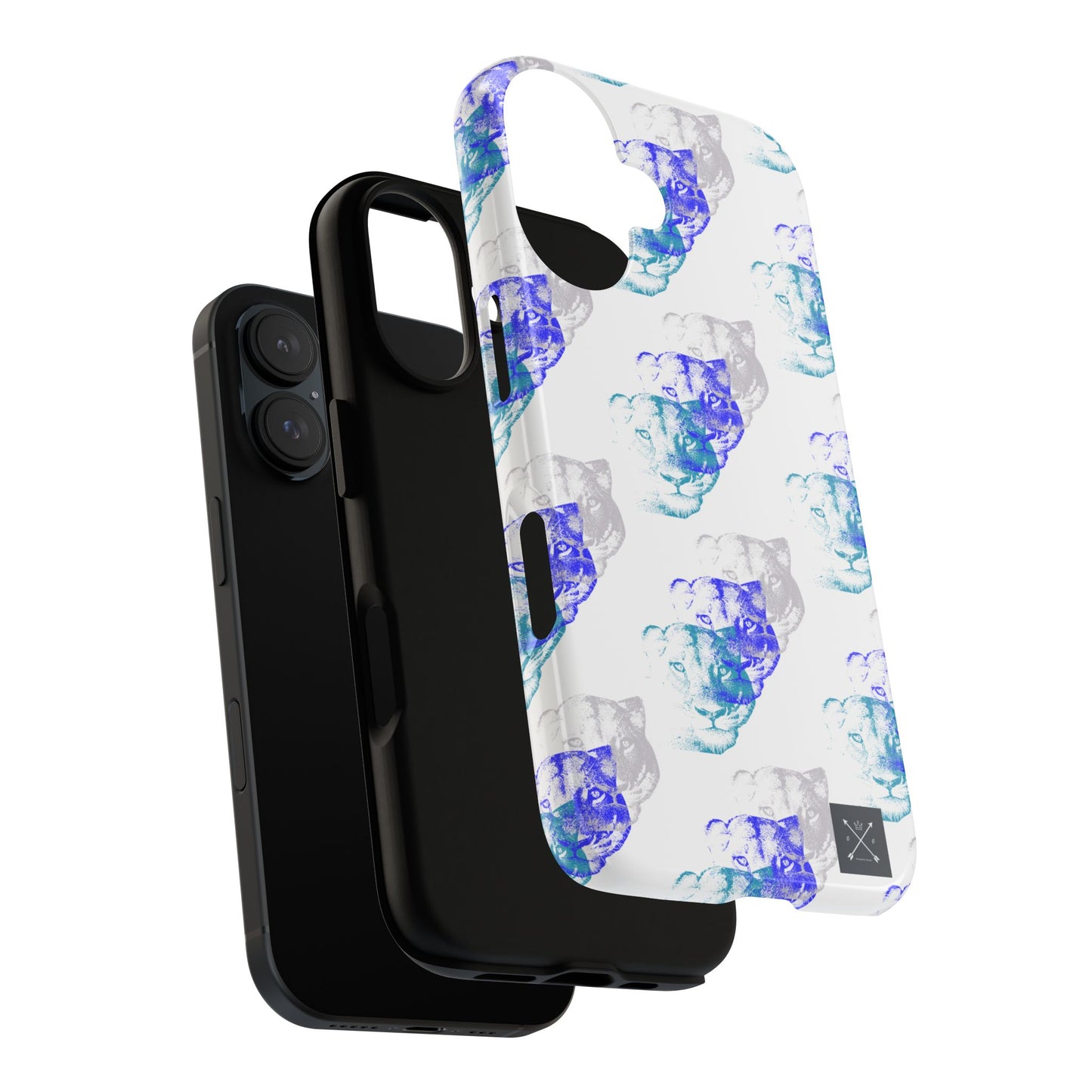 Lioness Arising (white/pattern) - Tough Phone Cases