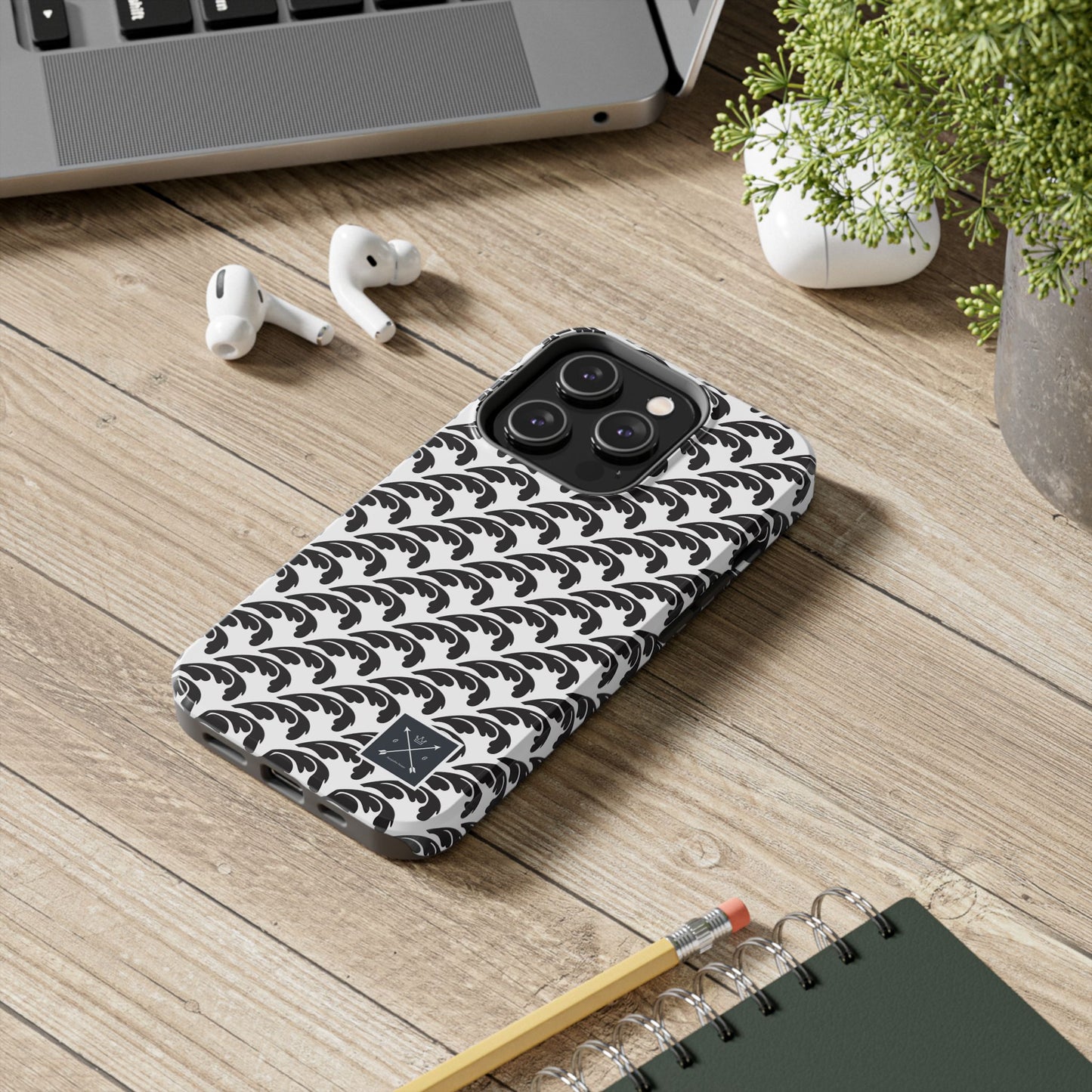 Beautiful Beloved One Flourish (black/white) - Tough Phone Cases