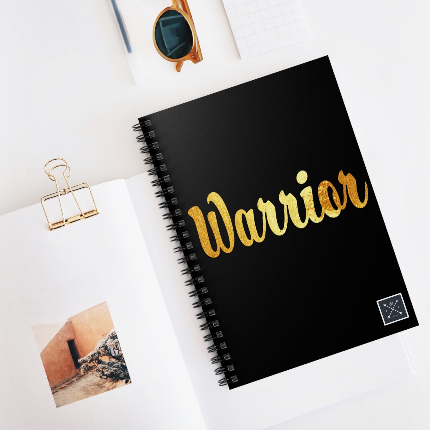 Gold and Bold Warrior - Spiral Notebook - Ruled Line