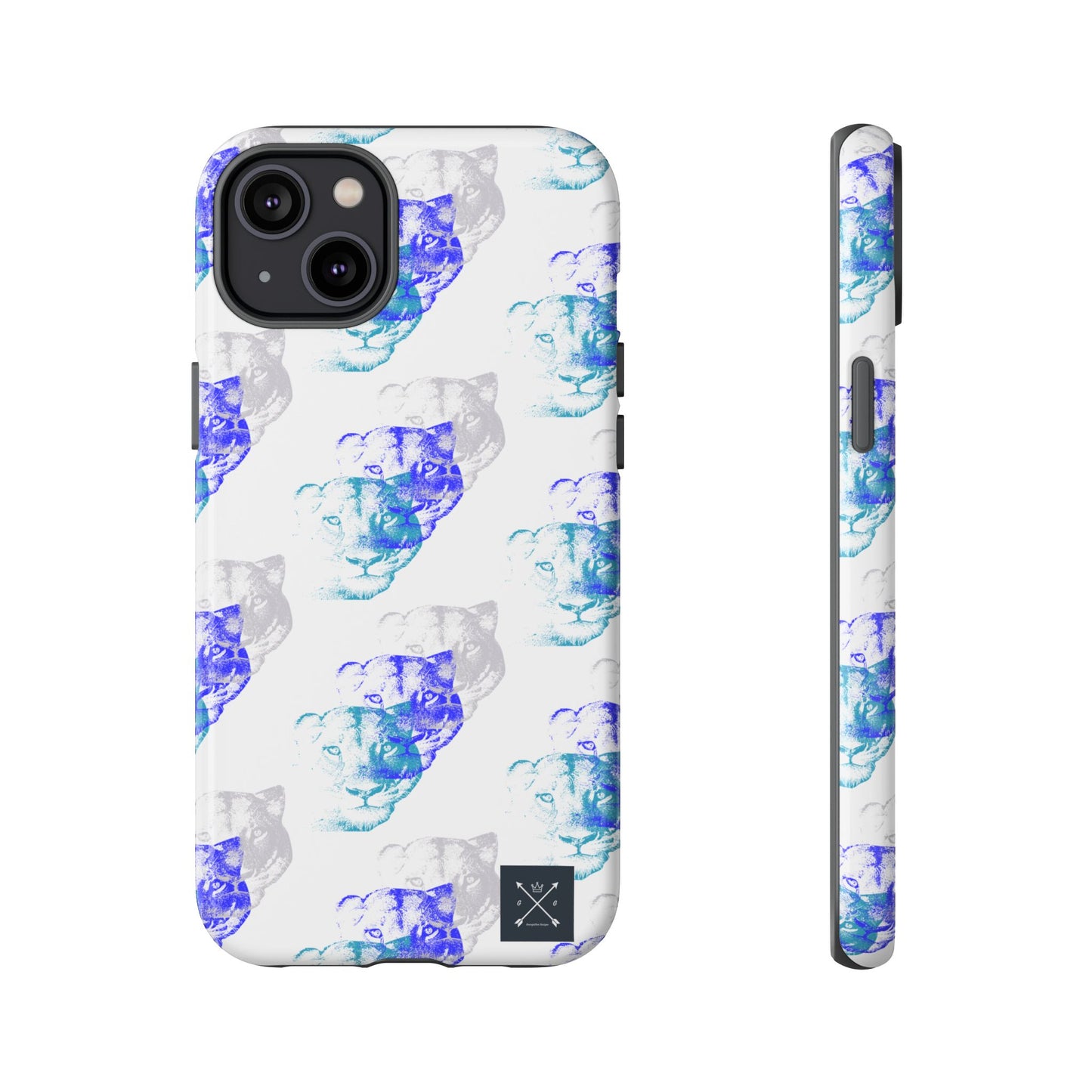 Lioness Arising (white/pattern) - Tough Phone Cases