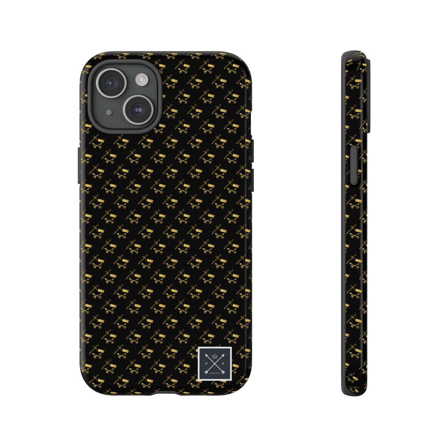 Gold and Bold Warrior Pattern - Tough Phone Cases