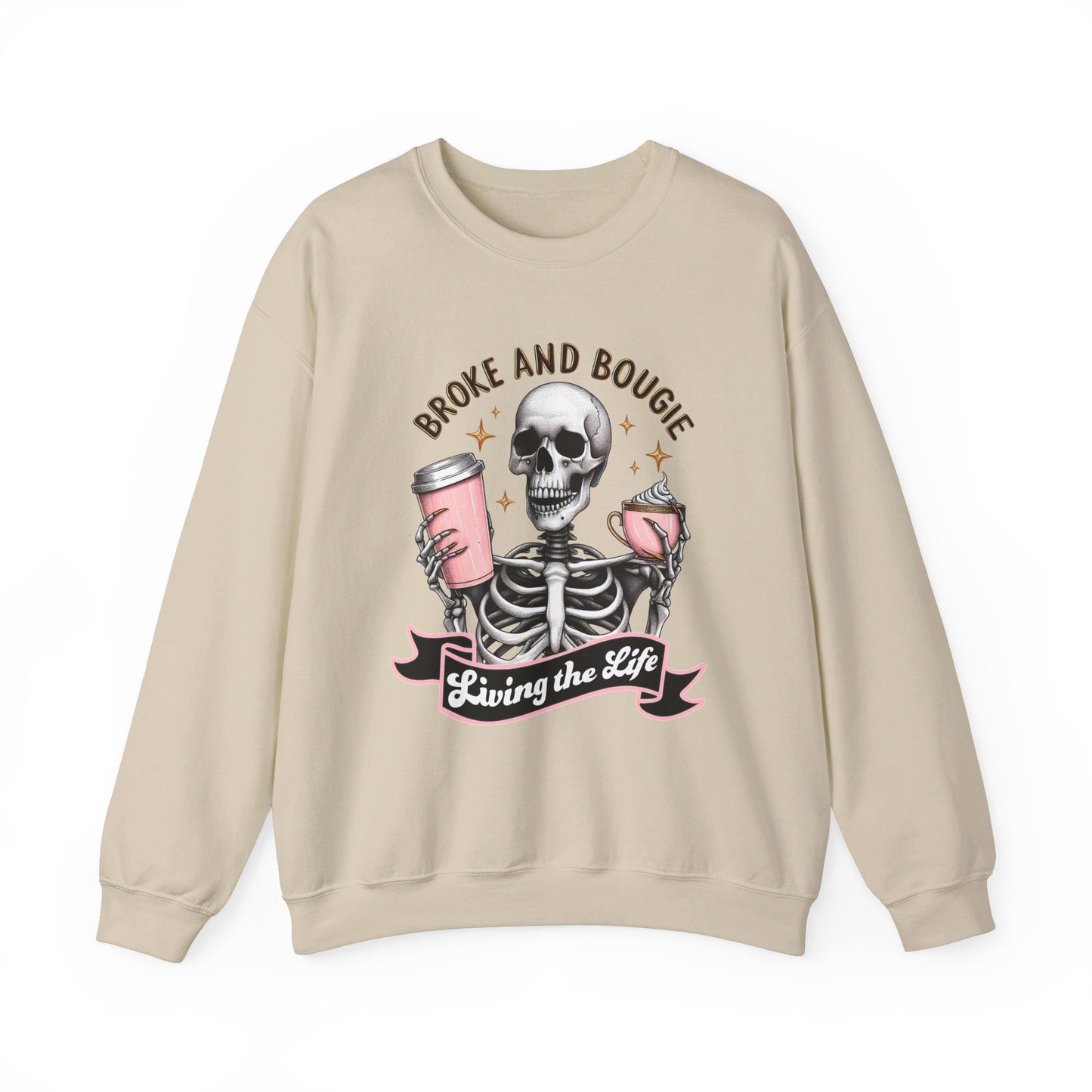 Broke and Bougie - Unisex Heavy Blend™ Crewneck Sweatshirt