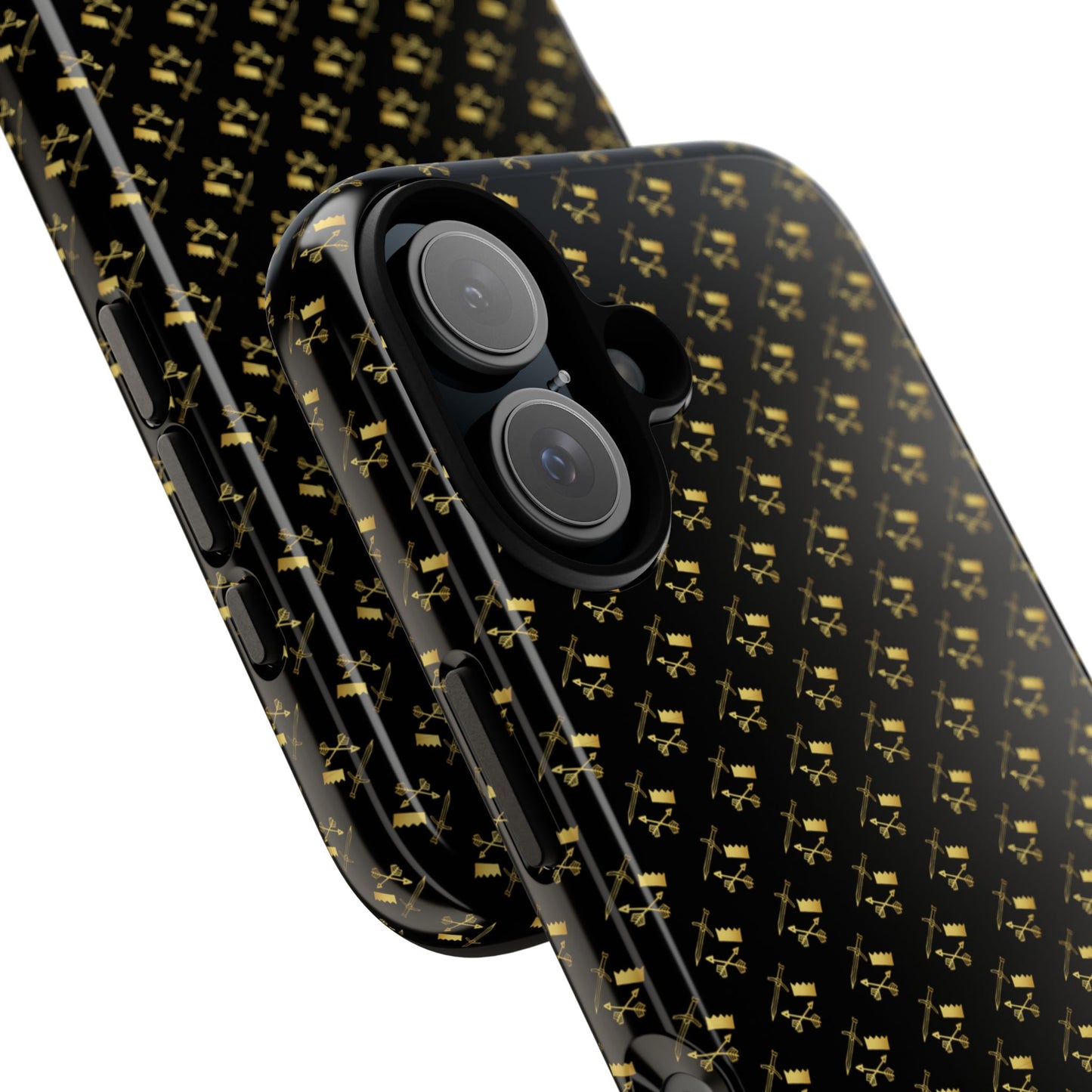 Gold and Bold Warrior Pattern - Tough Phone Cases