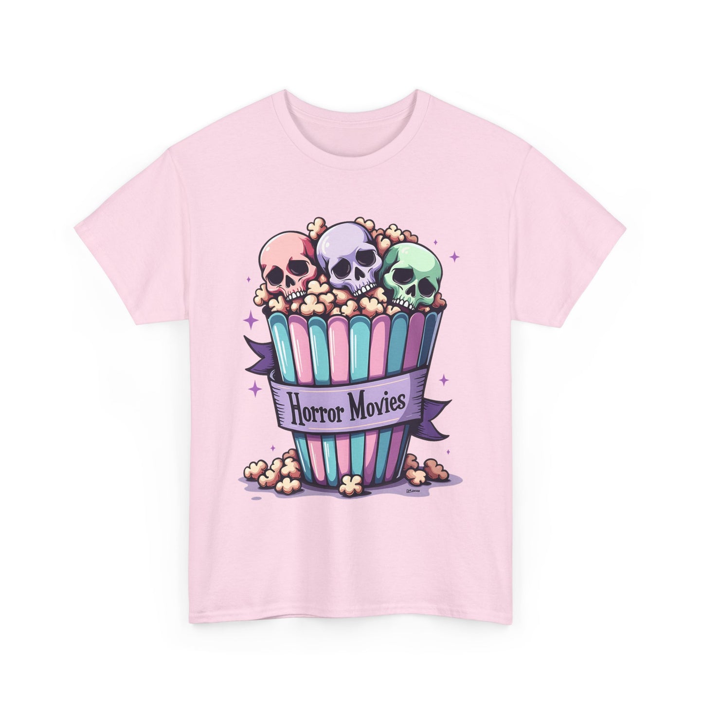 Horror Movies Popcorn Bucket - Unisex Heavy Cotton Tee