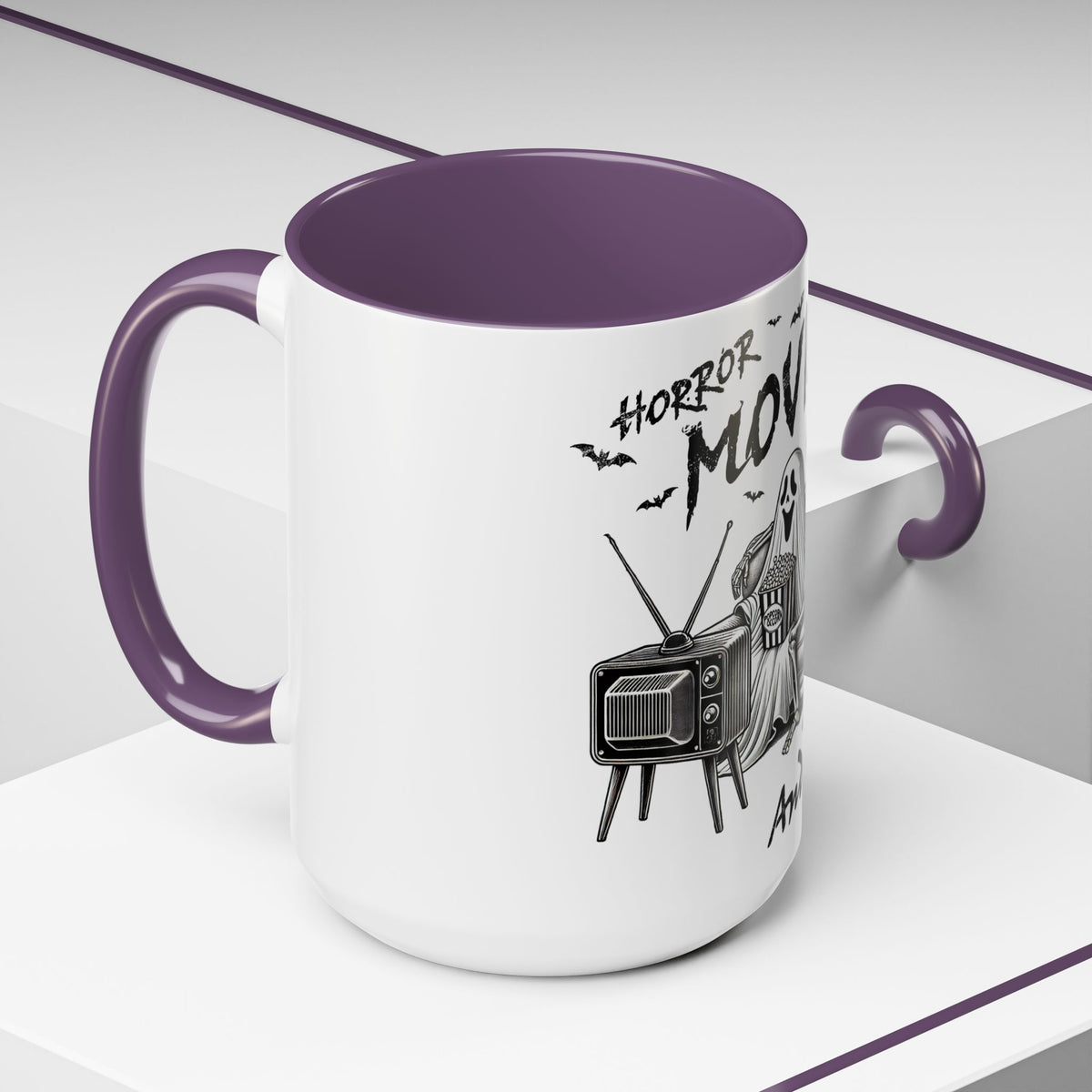 Horror Movies and Chill - Accent Coffee Mug (11, 15oz)