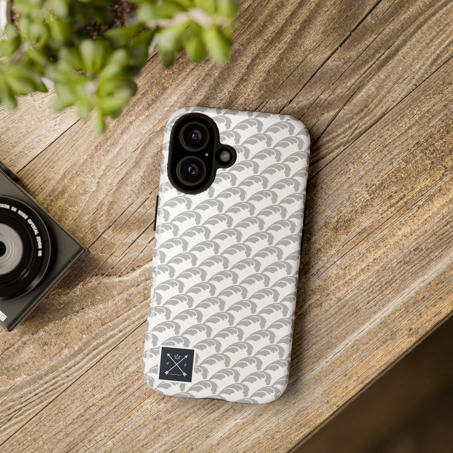 Beautiful Beloved Flourish (silver/white) - Tough Phone Cases