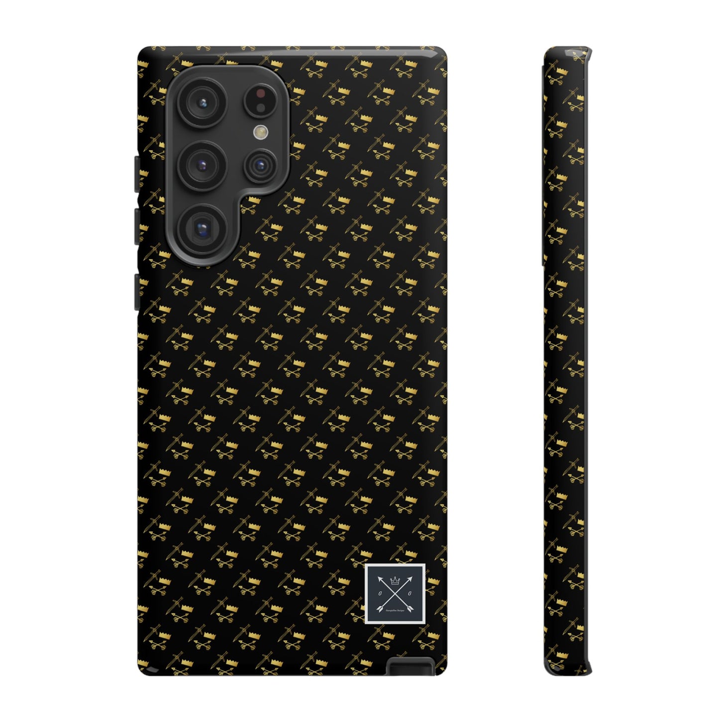 Gold and Bold Warrior Pattern - Tough Phone Cases