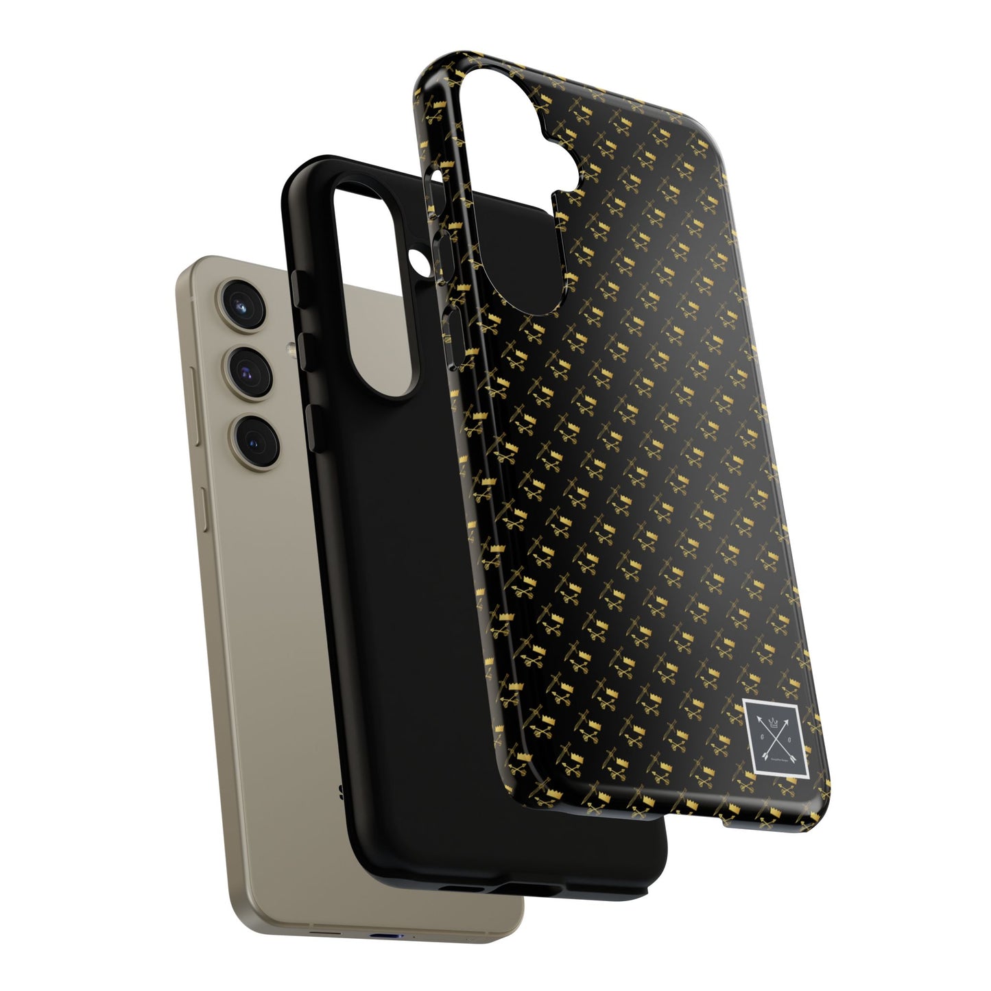 Gold and Bold Warrior Pattern - Tough Phone Cases