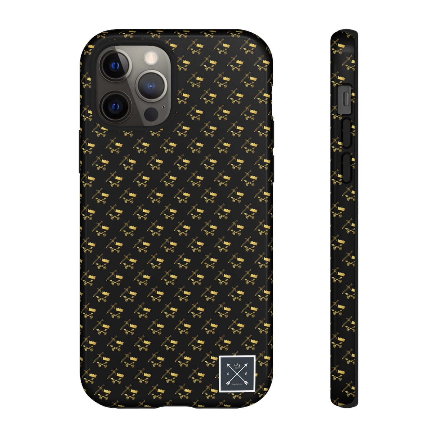 Gold and Bold Warrior Pattern - Tough Phone Cases