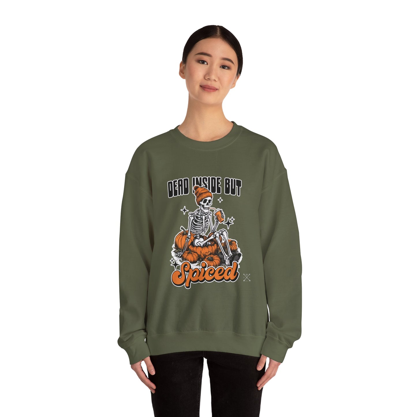 Dead Inside But Spiced - Unisex Heavy Blend™ Crewneck Sweatshirt