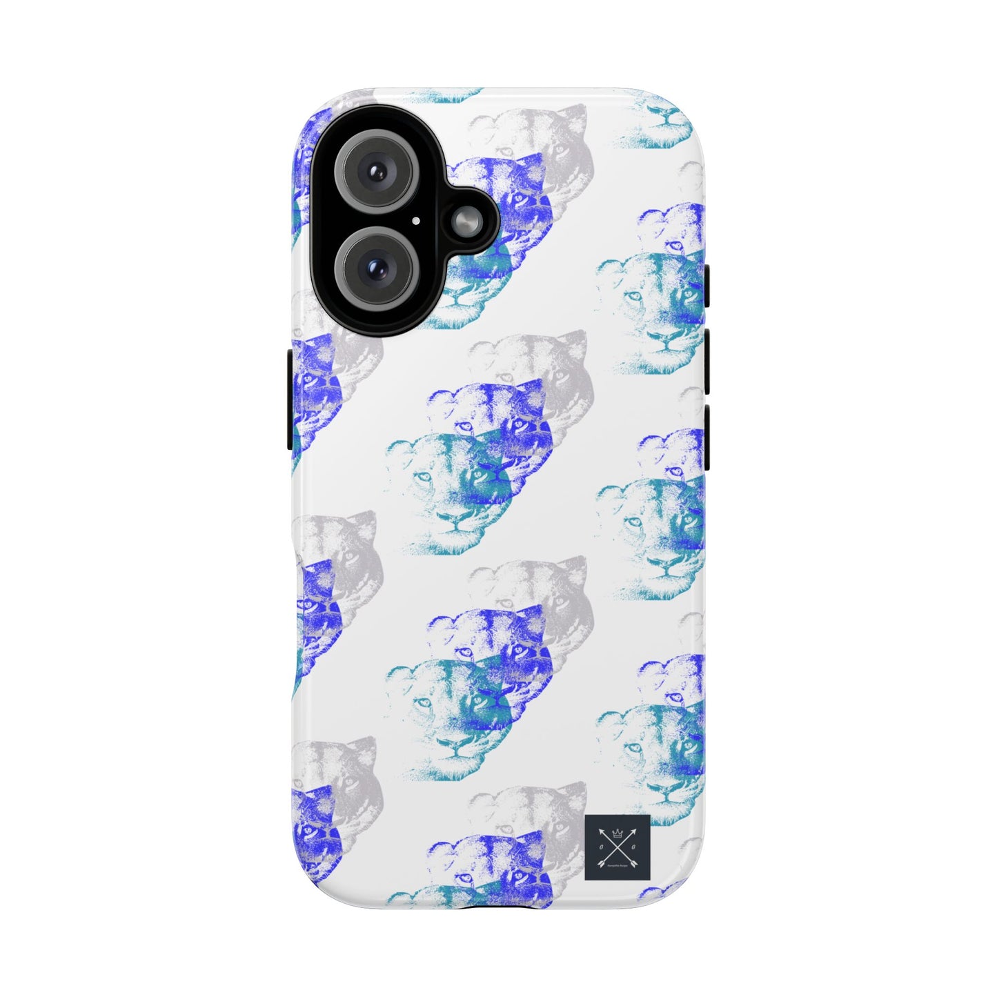 Lioness Arising (white/pattern) - Tough Phone Cases
