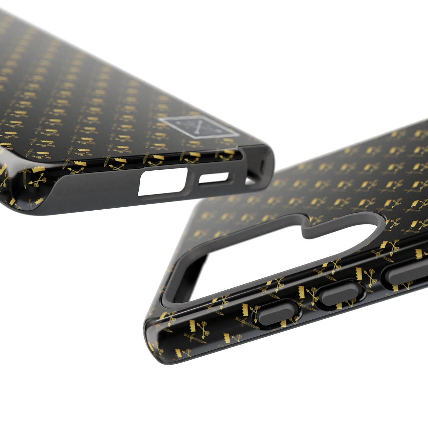 Gold and Bold Warrior Pattern - Tough Phone Cases