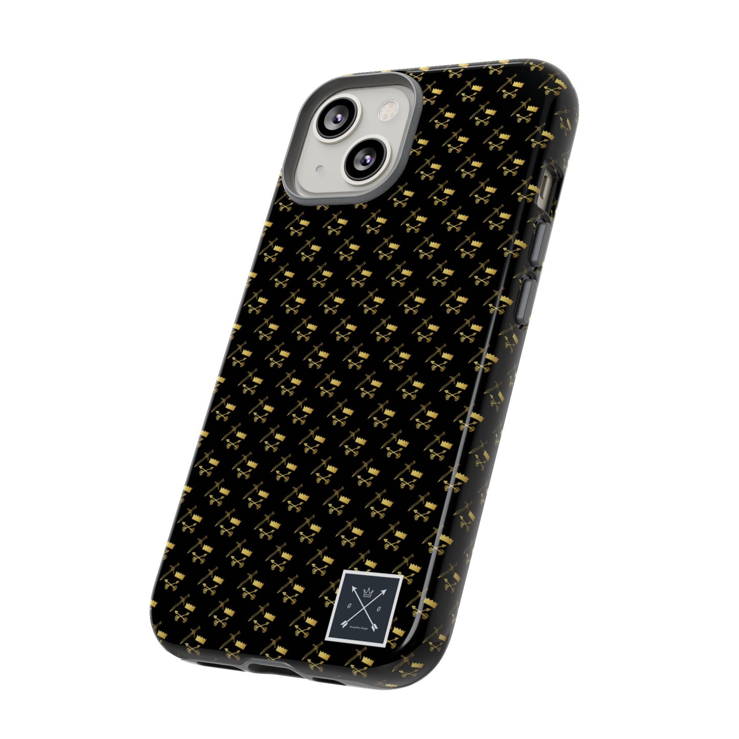 Gold and Bold Warrior Pattern - Tough Phone Cases