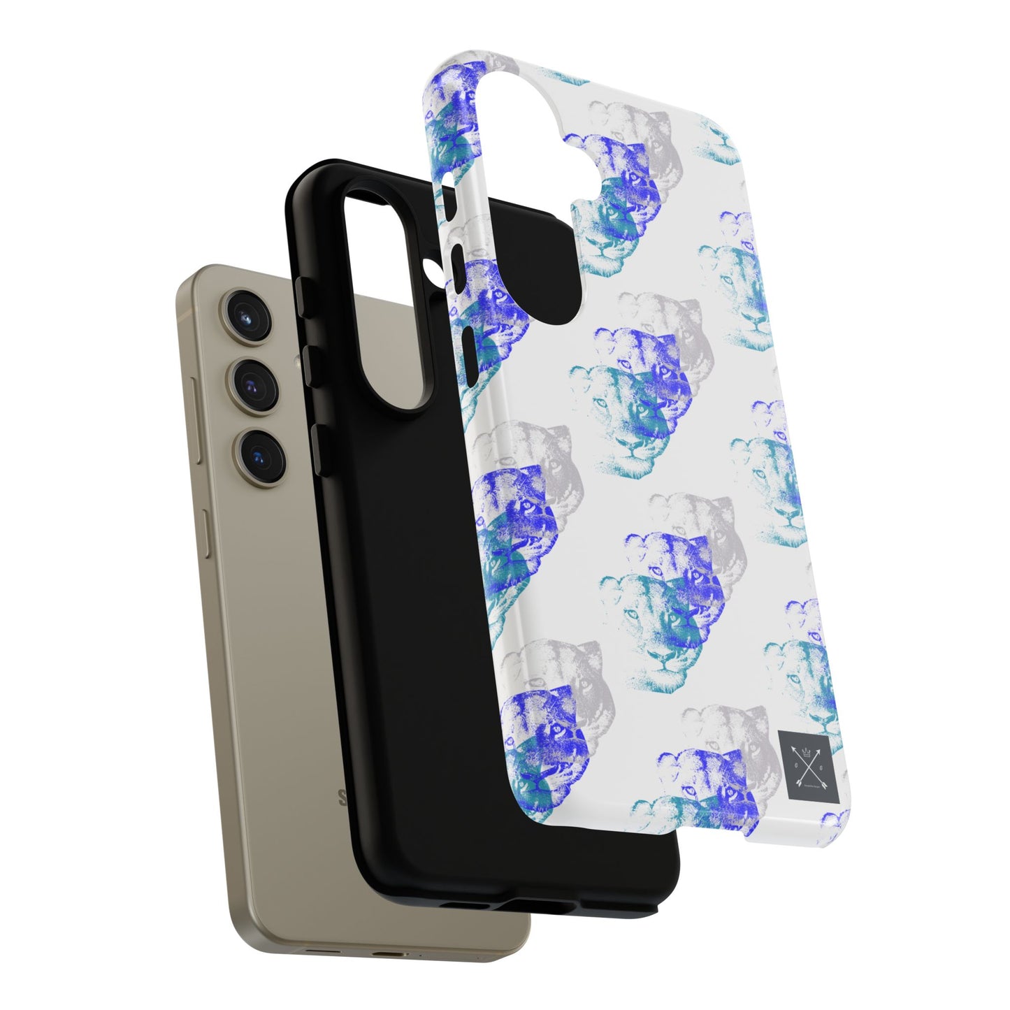 Lioness Arising (white/pattern) - Tough Phone Cases