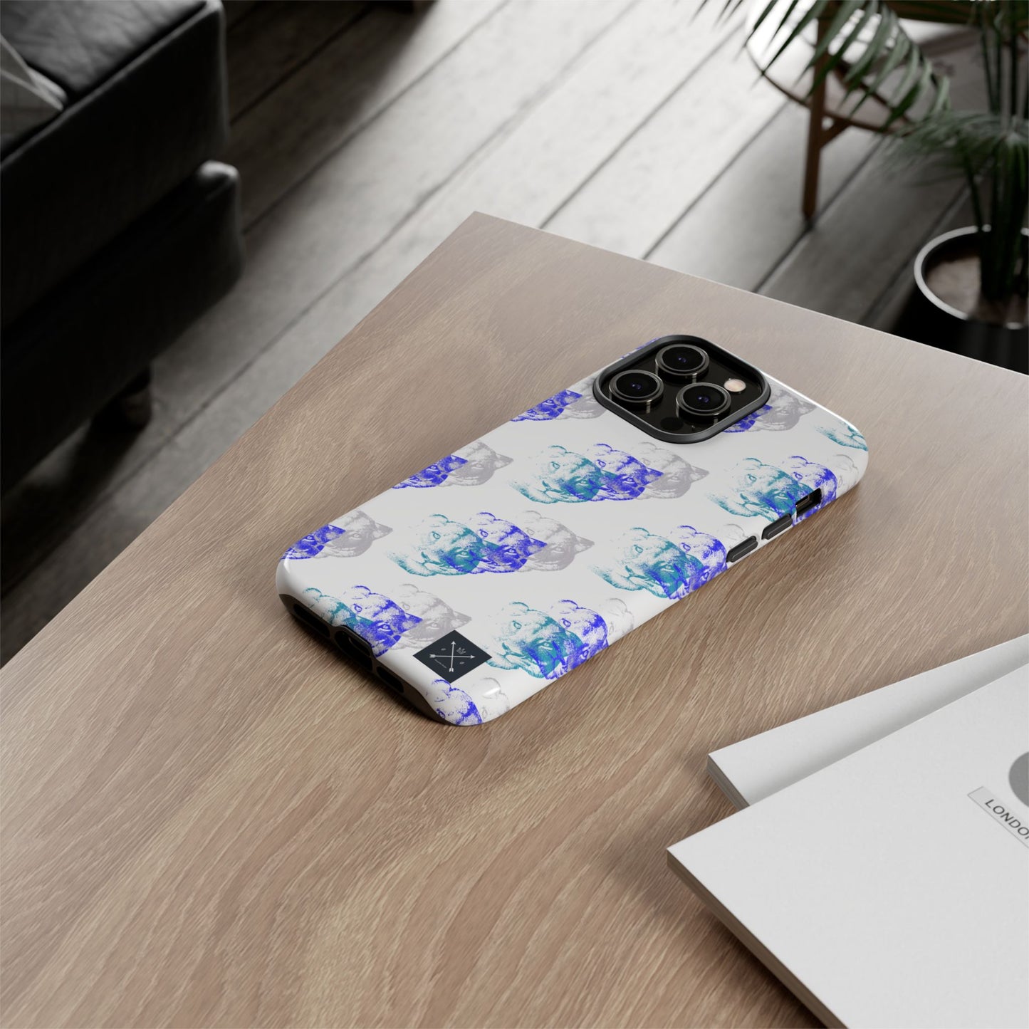 Lioness Arising (white/pattern) - Tough Phone Cases