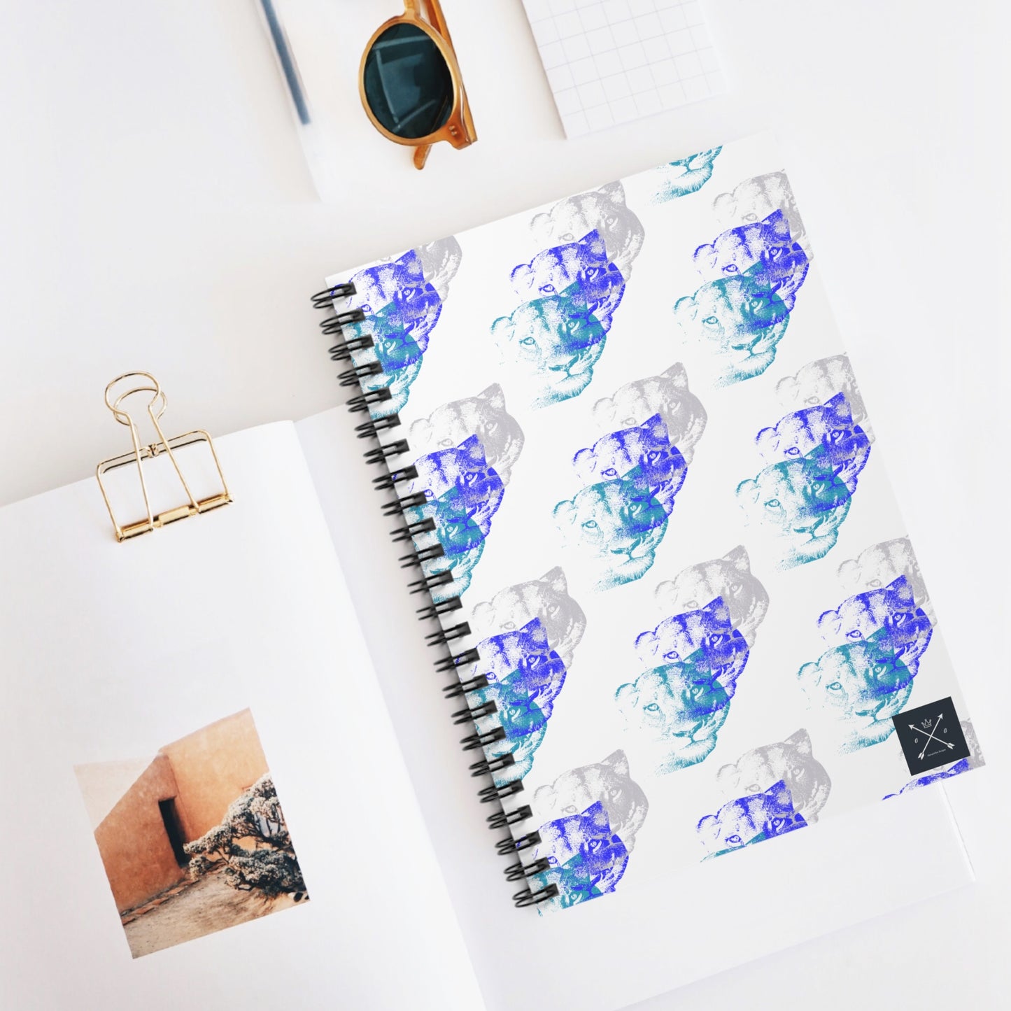 Lioness Arising - Spiral Notebook - Ruled Line - wht