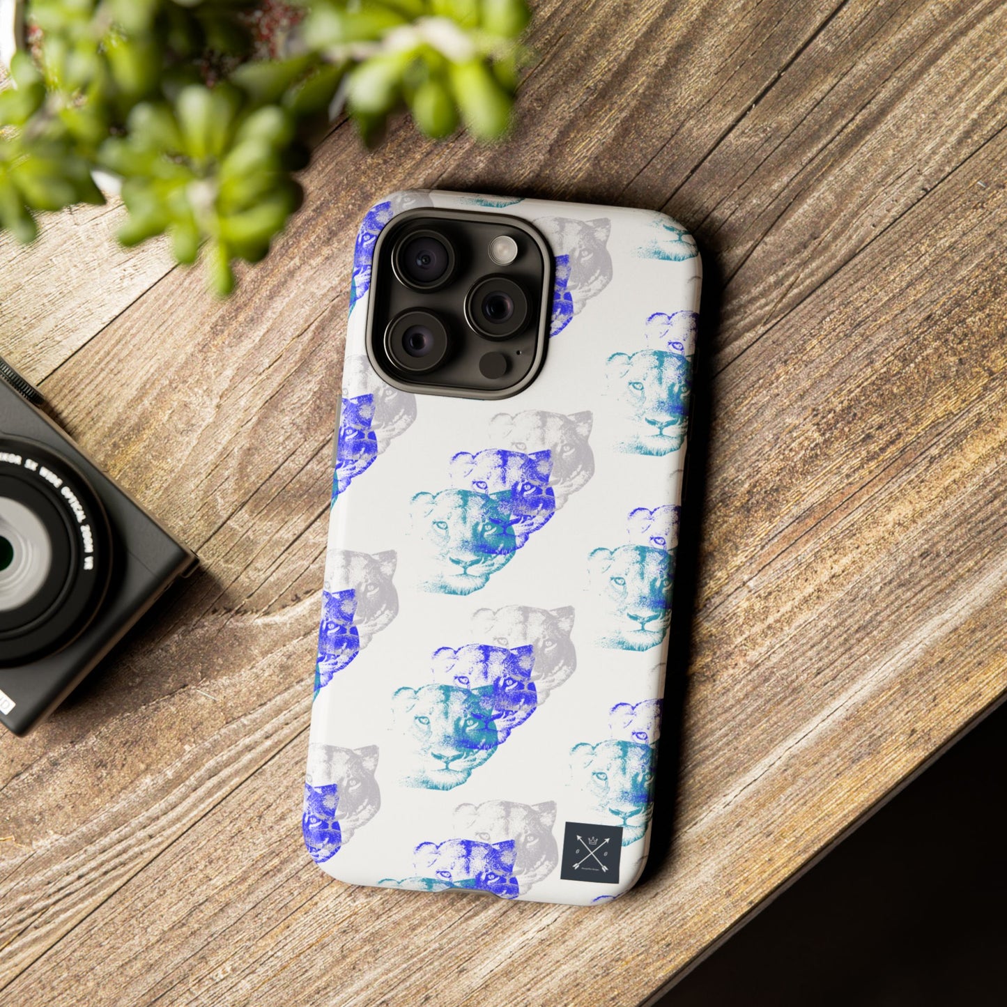 Lioness Arising (white/pattern) - Tough Phone Cases