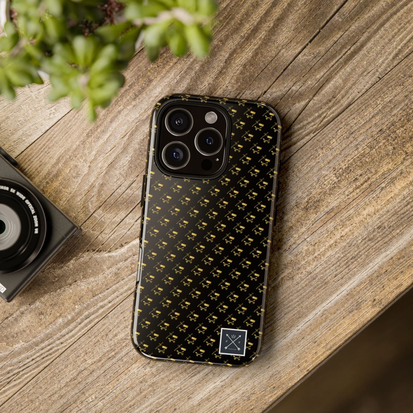 Gold and Bold Warrior Pattern - Tough Phone Cases