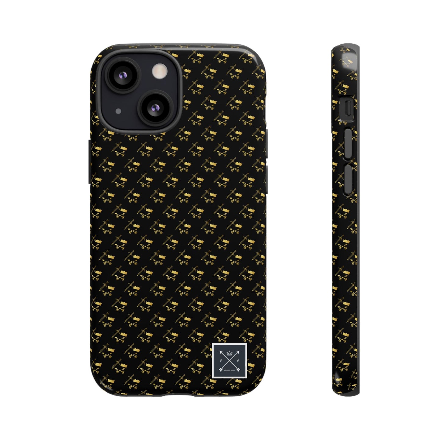 Gold and Bold Warrior Pattern - Tough Phone Cases