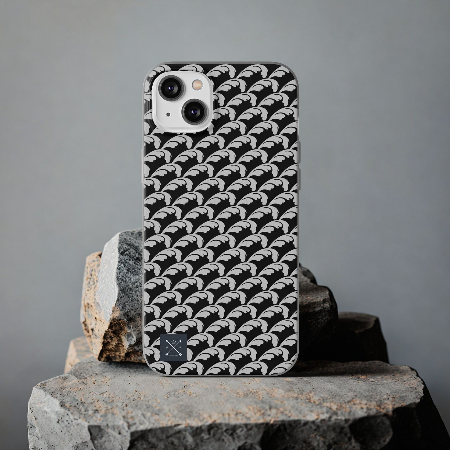 Beautiful Beloved Flourish (silver/black) - Flexi Phone Cases