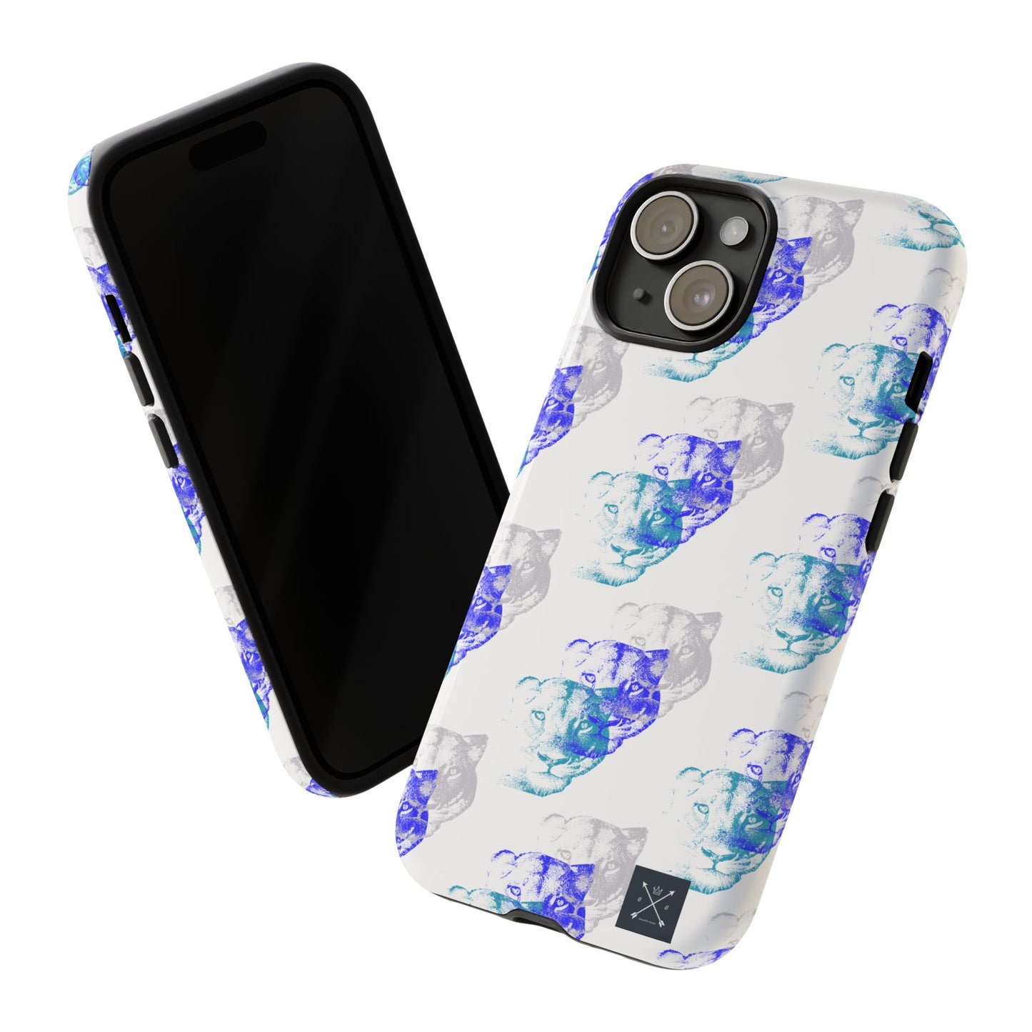 Lioness Arising (white/pattern) - Tough Phone Cases