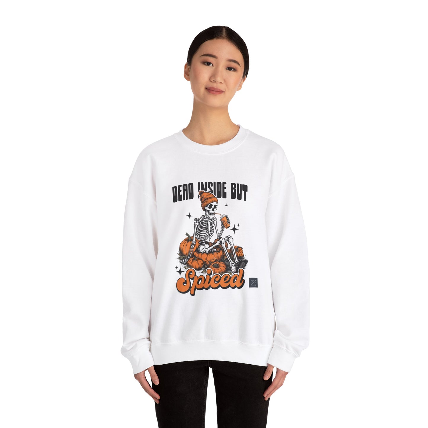 Dead Inside But Spiced - Unisex Heavy Blend™ Crewneck Sweatshirt