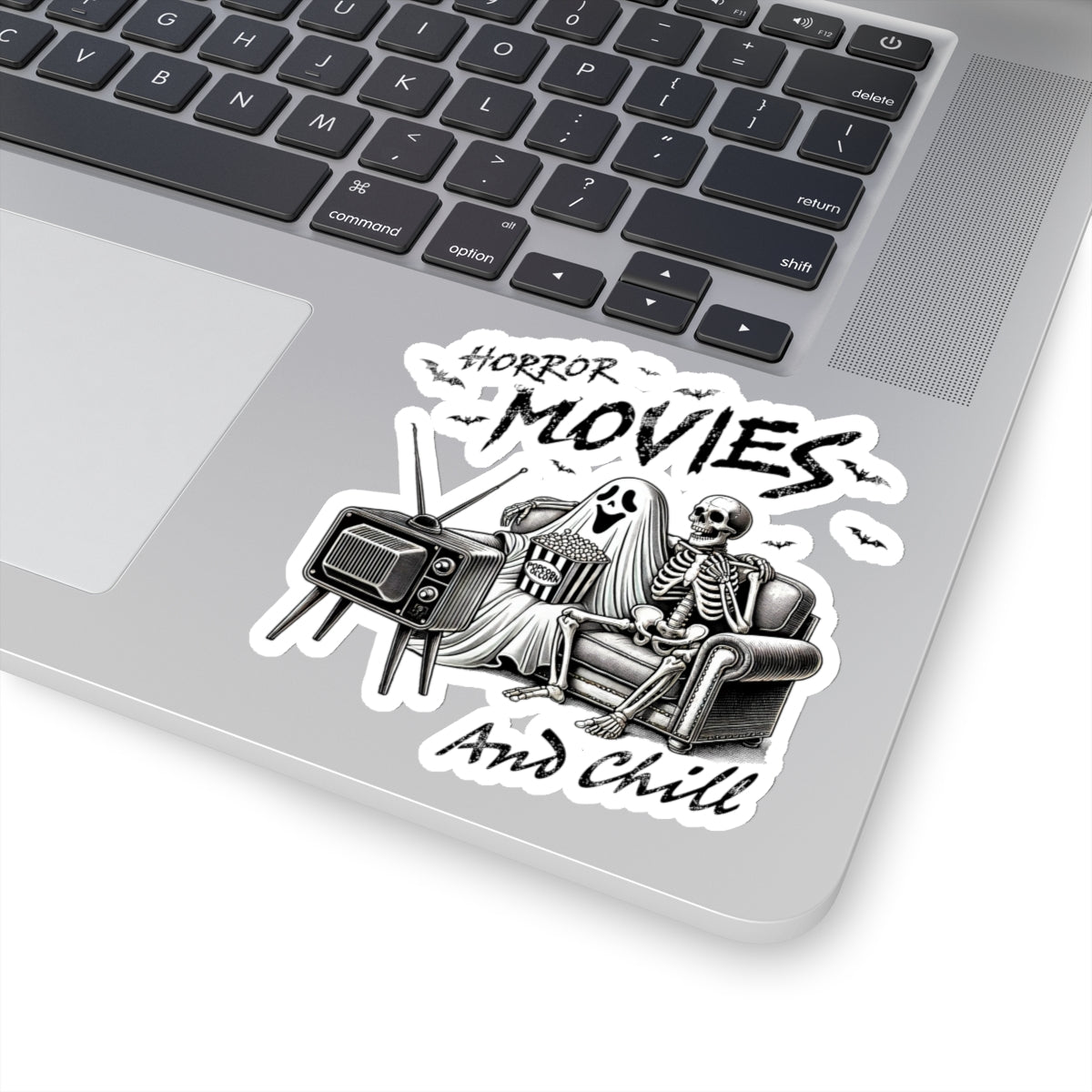 Horror Movies and Chill - Kiss-Cut Stickers