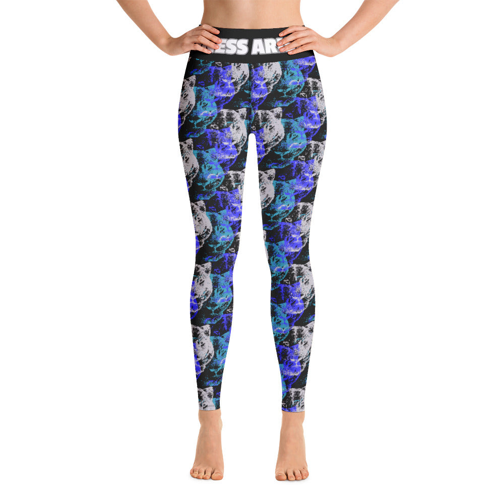 Lioness Arising - Yoga Leggings - blue/black