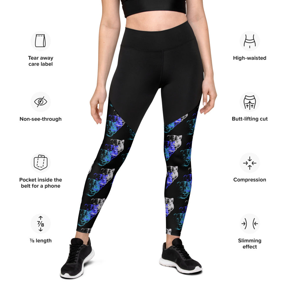 Lioness Arising - Sports Leggings - black
