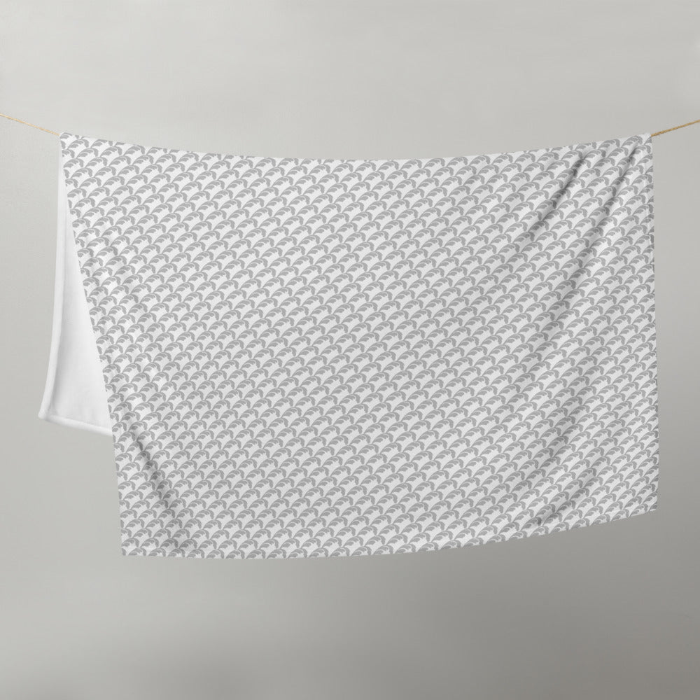 Beautiful Beloved Flourish (silver/white) - ThrowBlanket