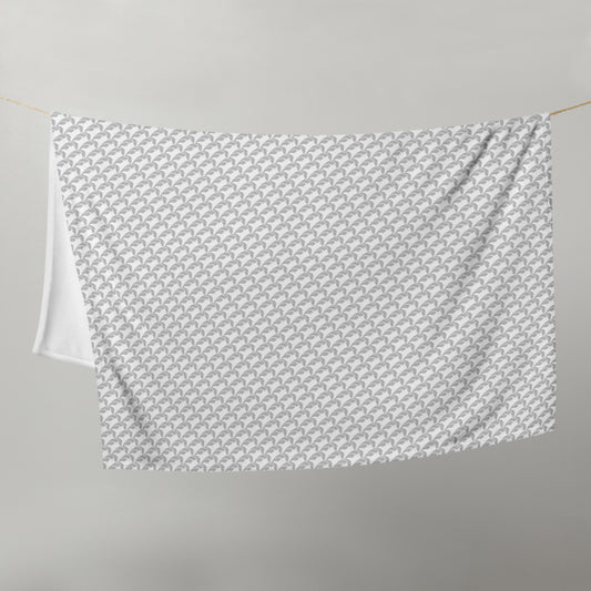 Beautiful Beloved Flourish (silver/white) - ThrowBlanket