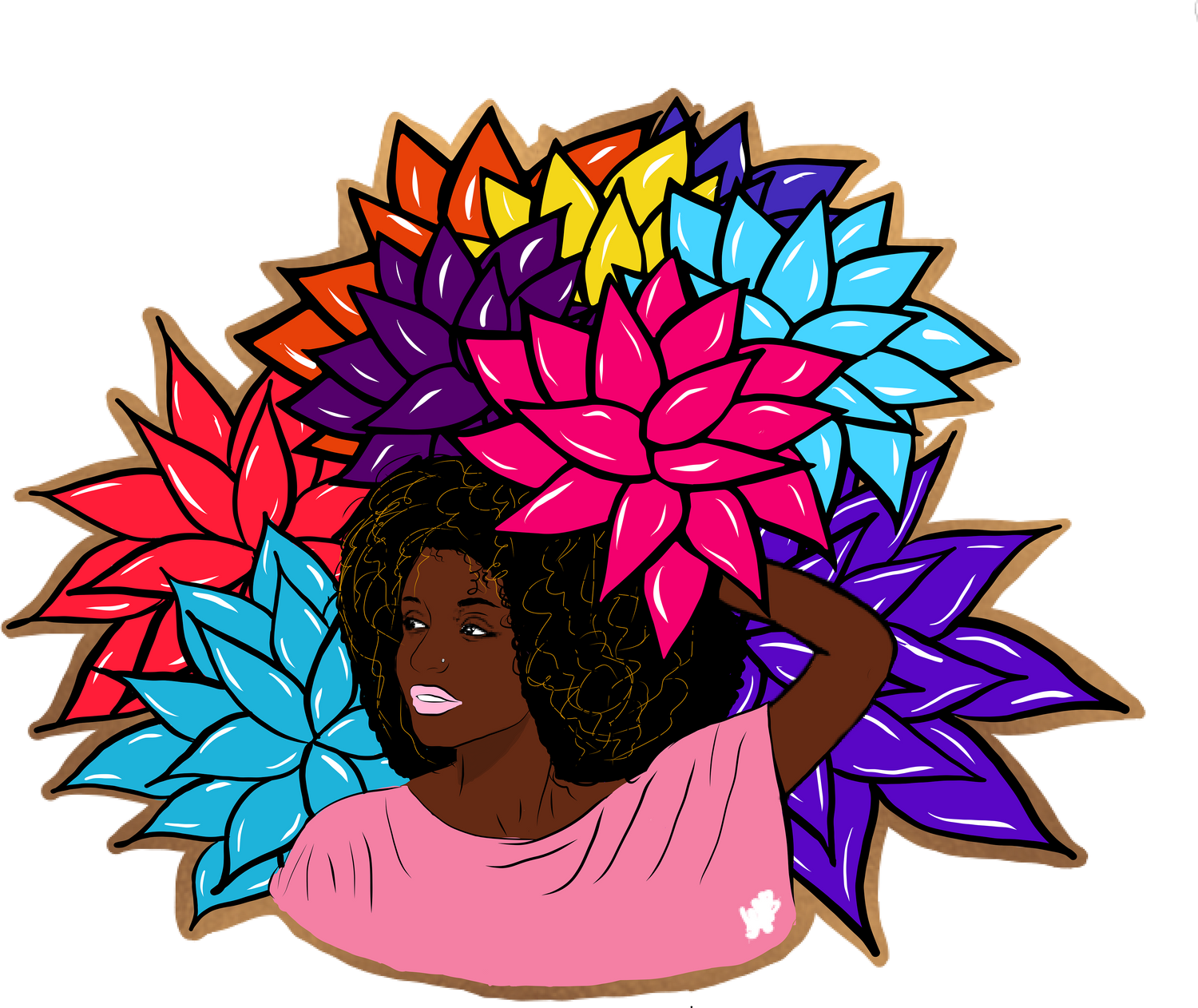 Beauty with Flowers