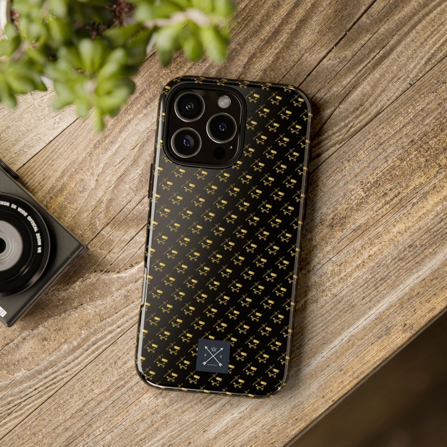 Gold and Bold Warrior Pattern - Tough Phone Cases