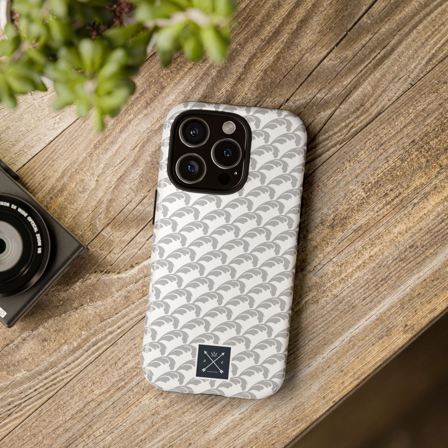 Beautiful Beloved Flourish (silver/white) - Tough Phone Cases
