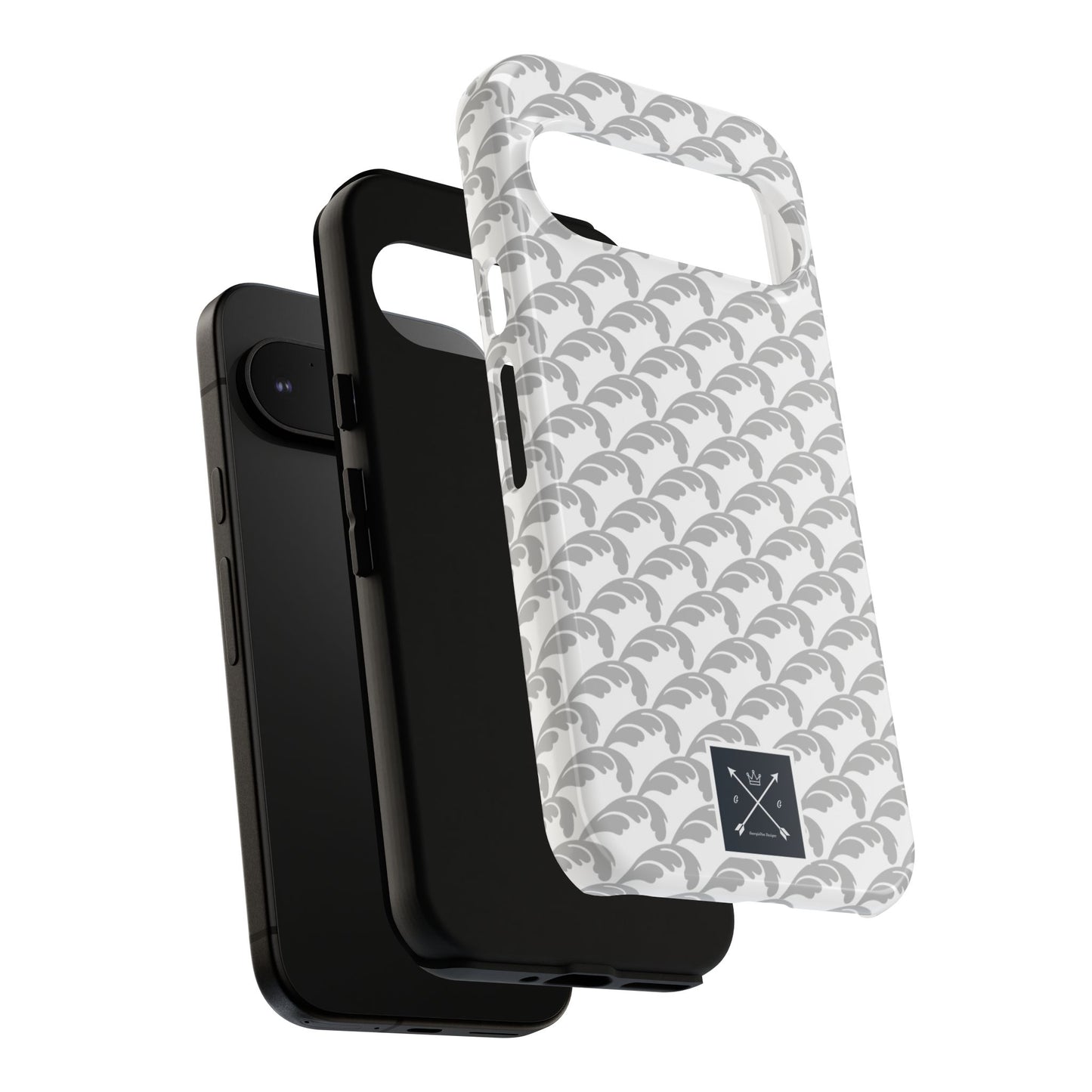 Beautiful Beloved Flourish (silver/white) - Tough Phone Cases