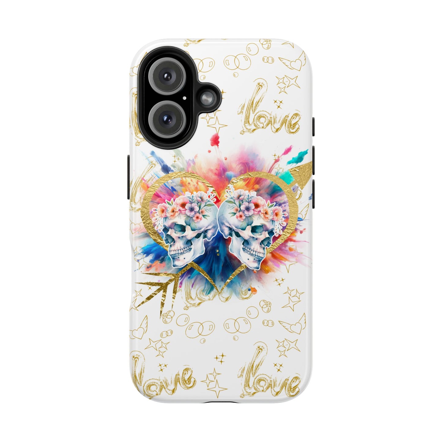 Love is Golden Watercolor - Tough Phone Cases