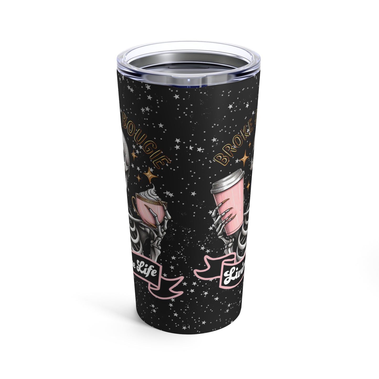 Broke and Bougie (silver) - 20oz Tumbler
