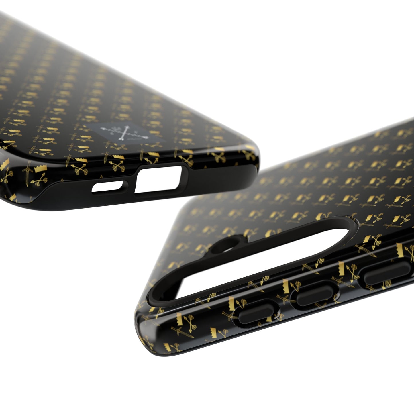 Gold and Bold Warrior Pattern - Tough Phone Cases