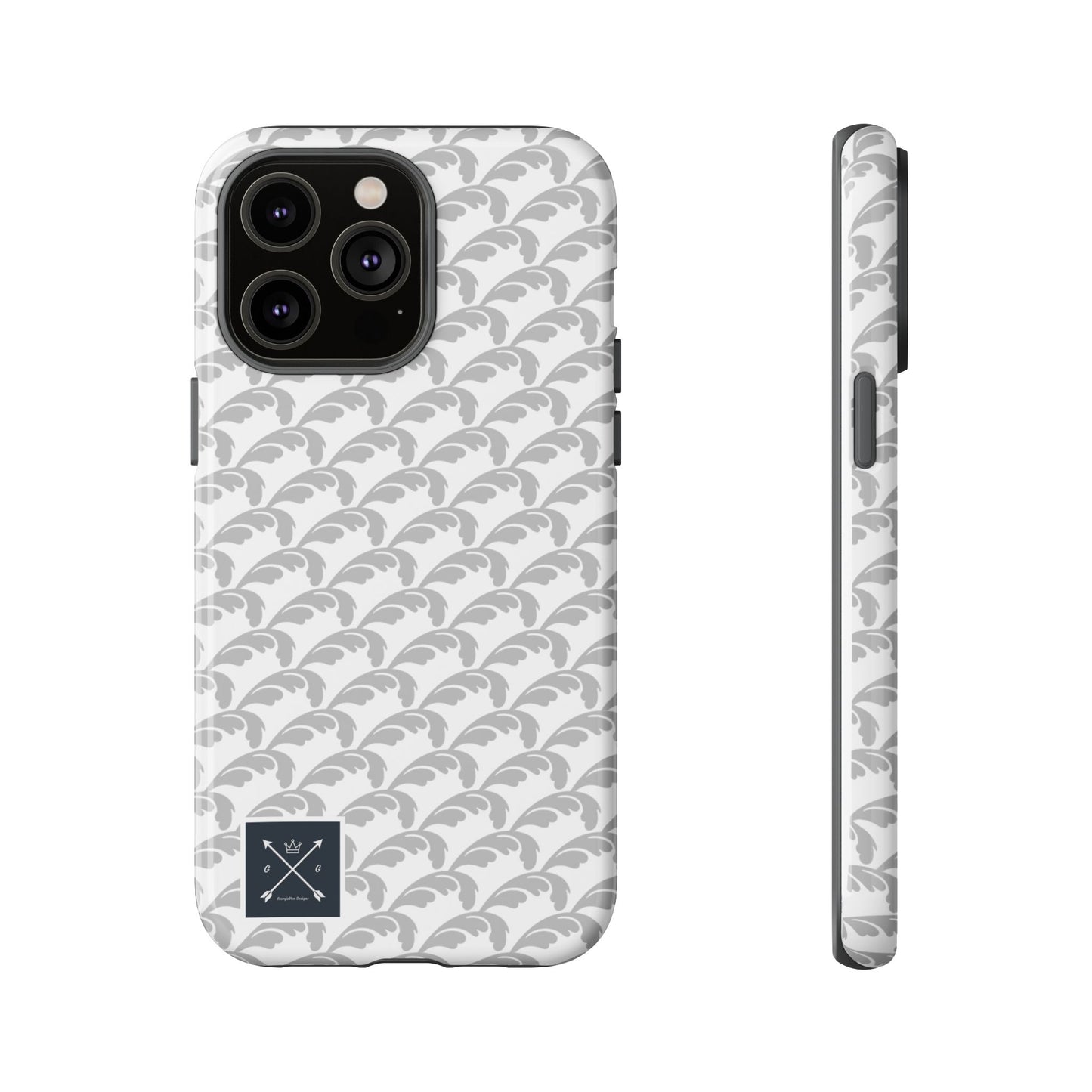 Beautiful Beloved Flourish (silver/white) - Tough Phone Cases